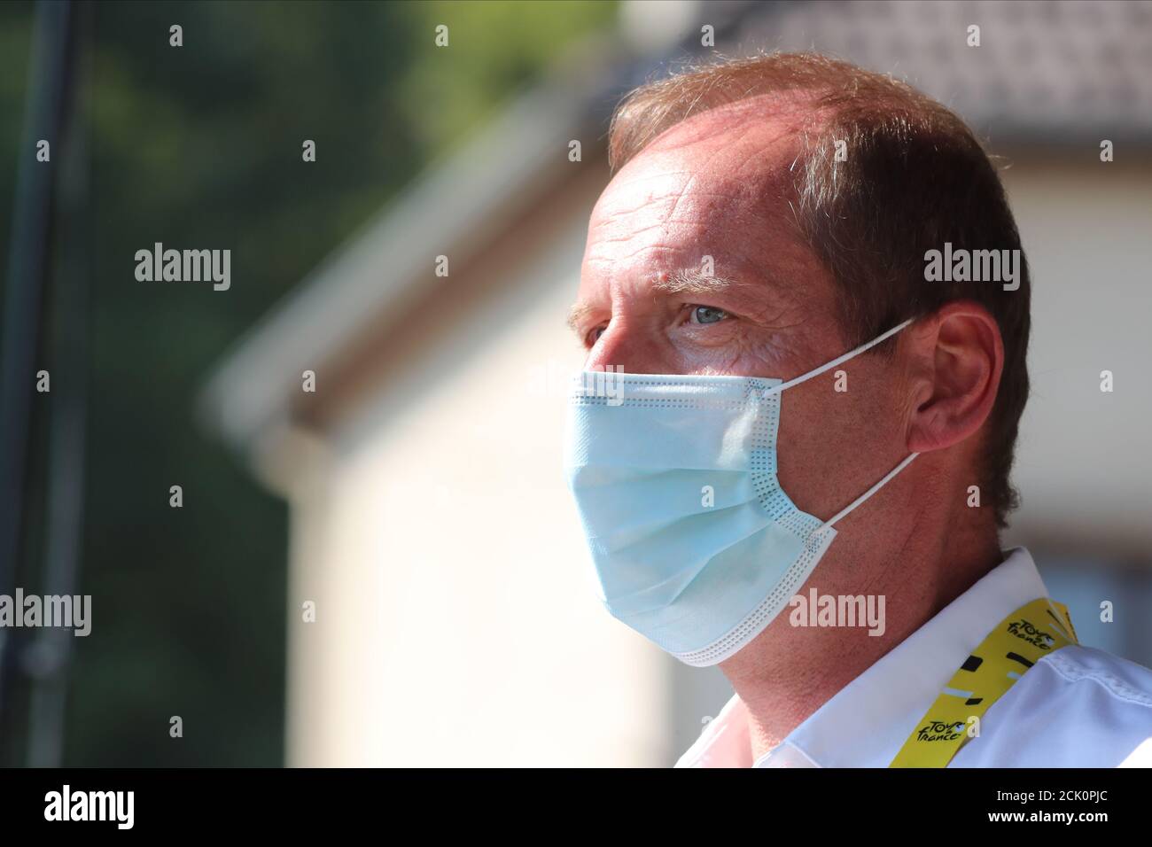 TOUR DE, France. , . La Tour-du-Pin, France. Christian Prudhomme Director of Tour de France (ASO) (Photo by Pierre Teyssot/ESPA-Images) Credit: European Sports Photo Agency/Alamy Live News Stock Photo