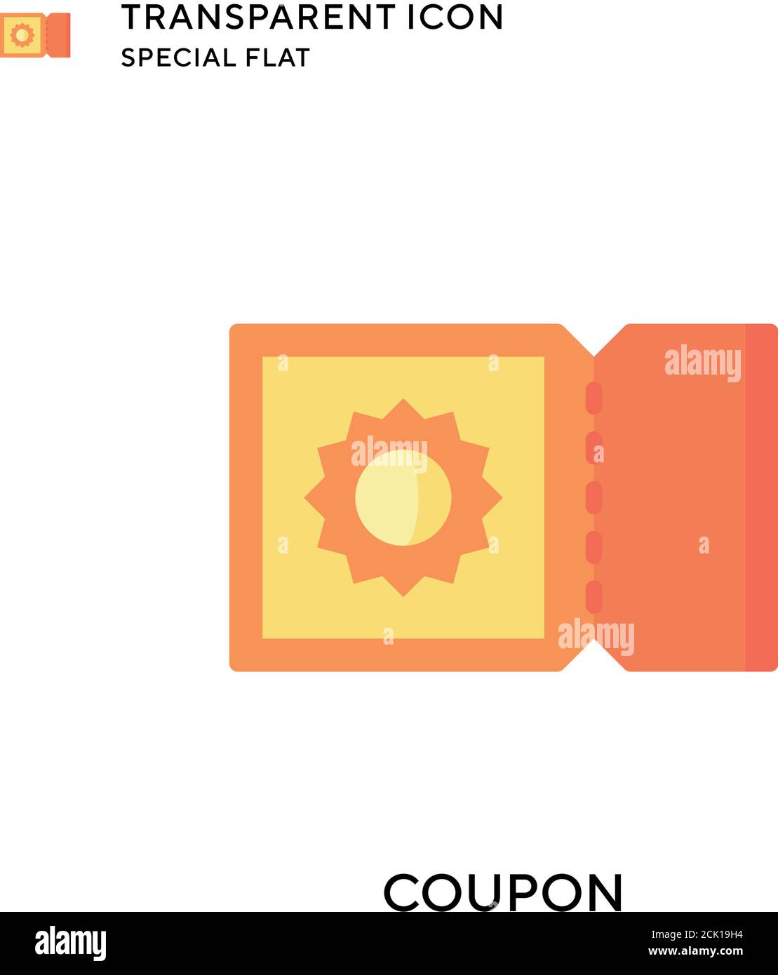 Coupon vector icon. Flat style illustration. EPS 10 vector Stock Vector ...