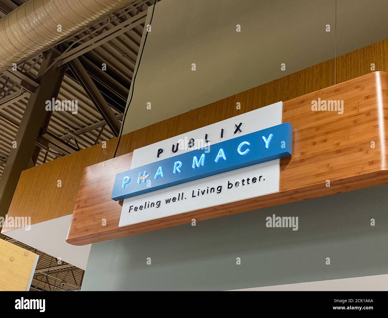 Orlando,FL/USA9/13/20 The sign above the Publix grocery store