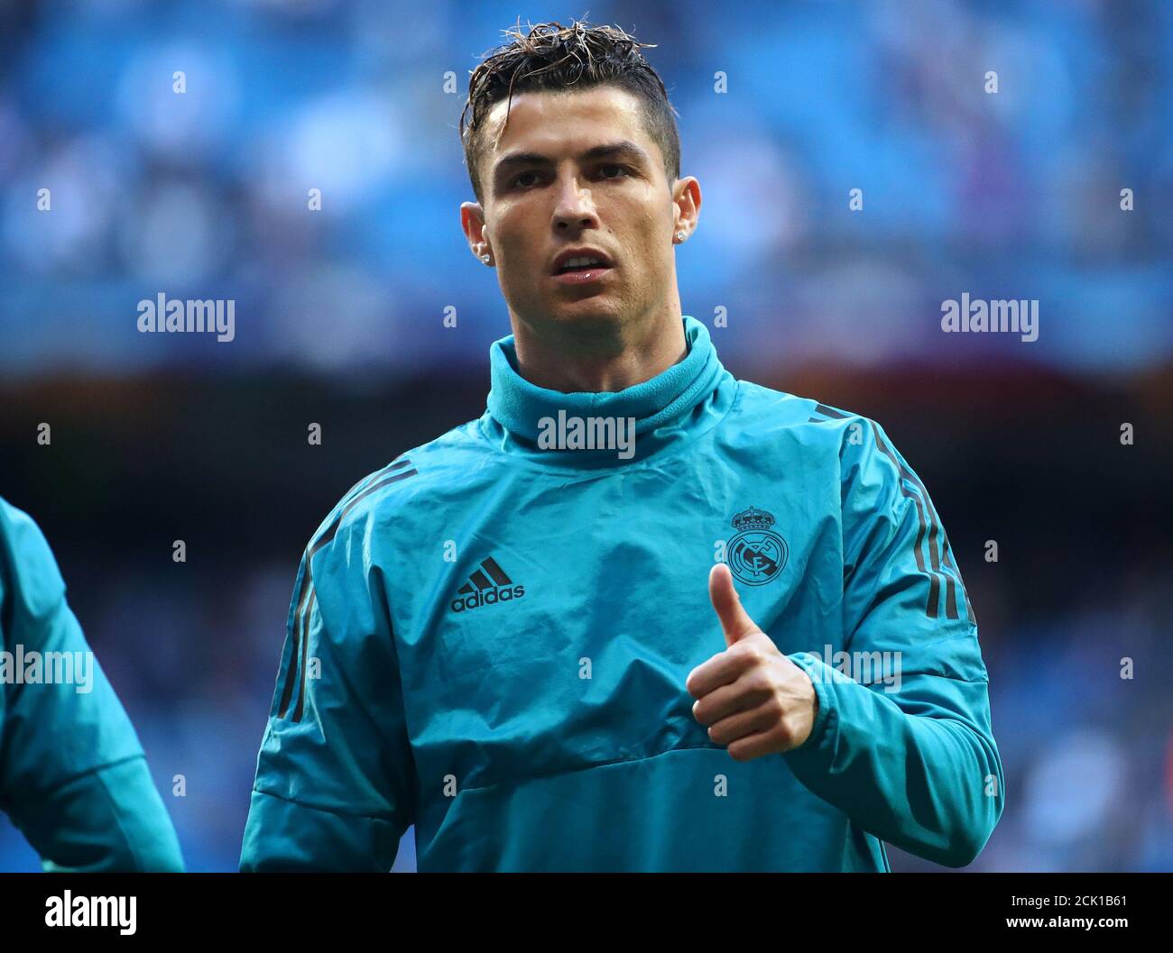 Real madrids cristiano ronaldo during the warm up hi-res stock photography  and images - Alamy