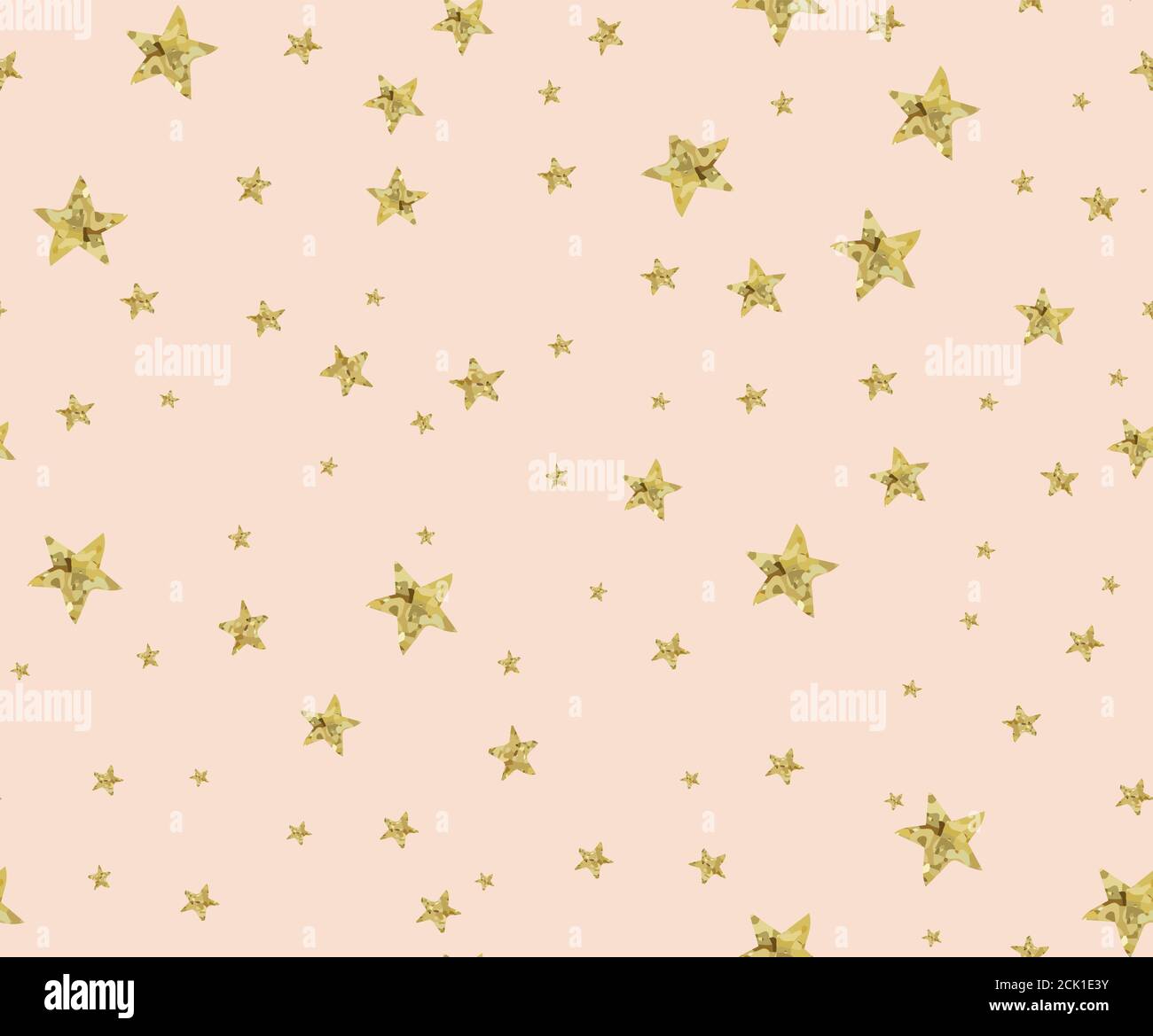 Seamless pattern with golden stars and eyes on a pastel pink and black ...