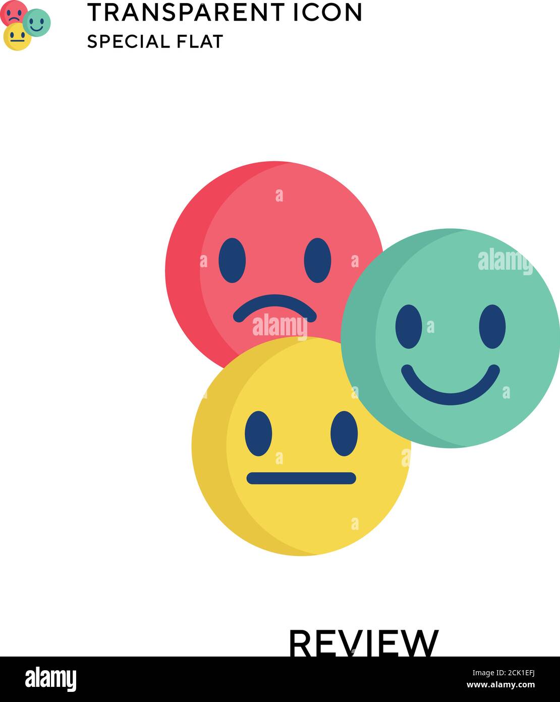 Review vector icon. Flat style illustration. EPS 10 vector Stock Vector ...