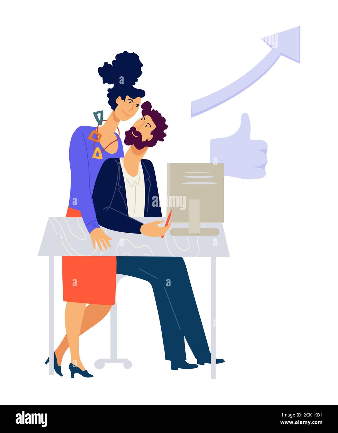 Colleagues creative business team working together Stock Vector Image ...