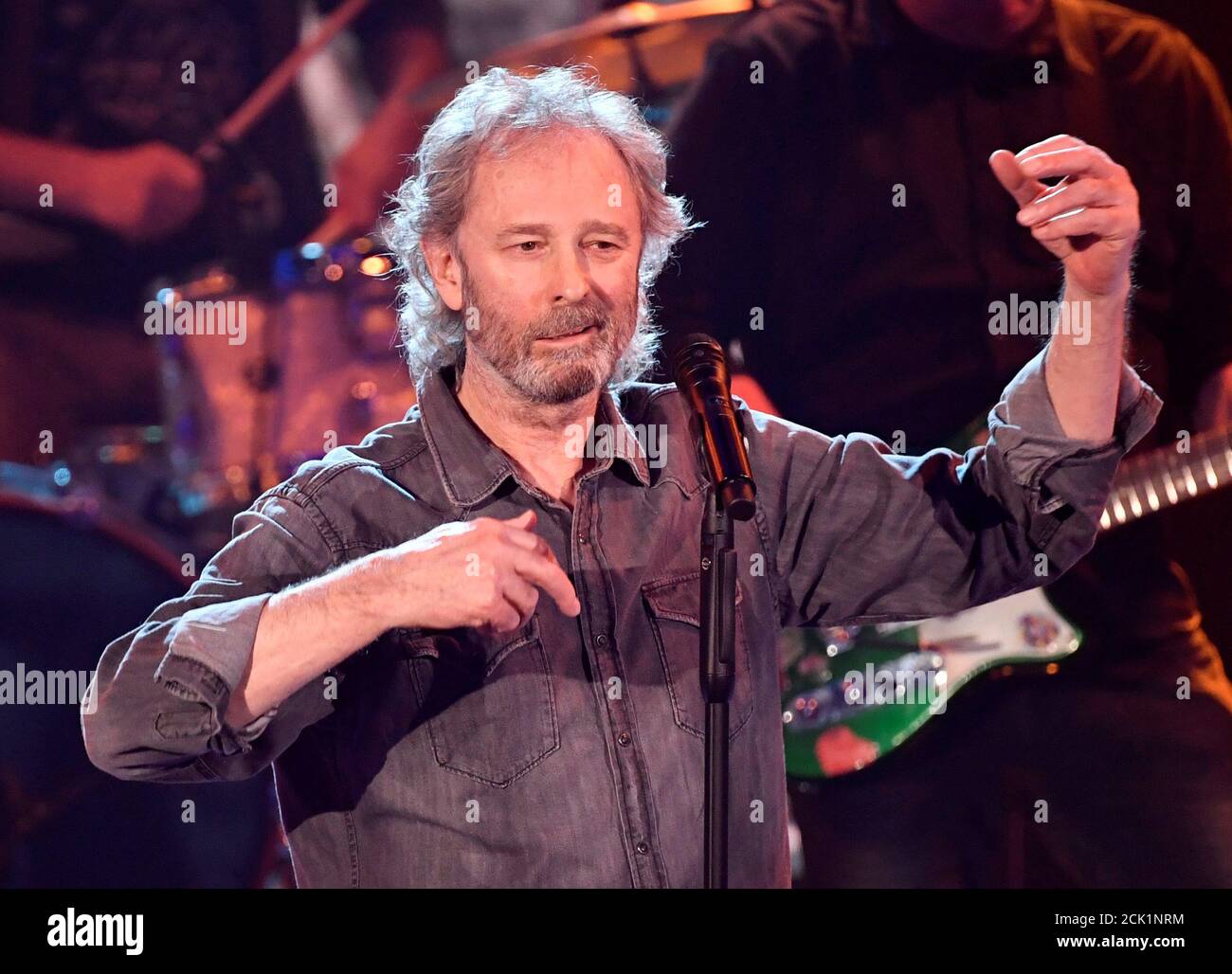 Singer Pete Wolf Former Wolfgang Petry Performs During The Charity Gala Ein Herz Fuer Kinder A Heart For Children In Berlin Germany Saturday December 7 2019 Picture Taken December 7 2019 Jens
