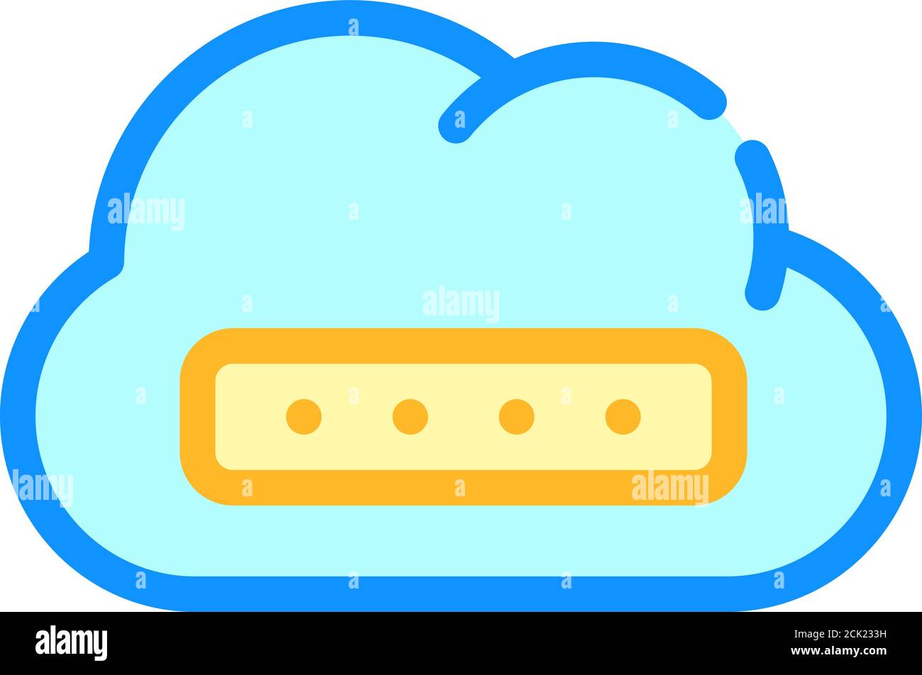 memory cloud storage color icon vector illustration Stock Vector Image ...