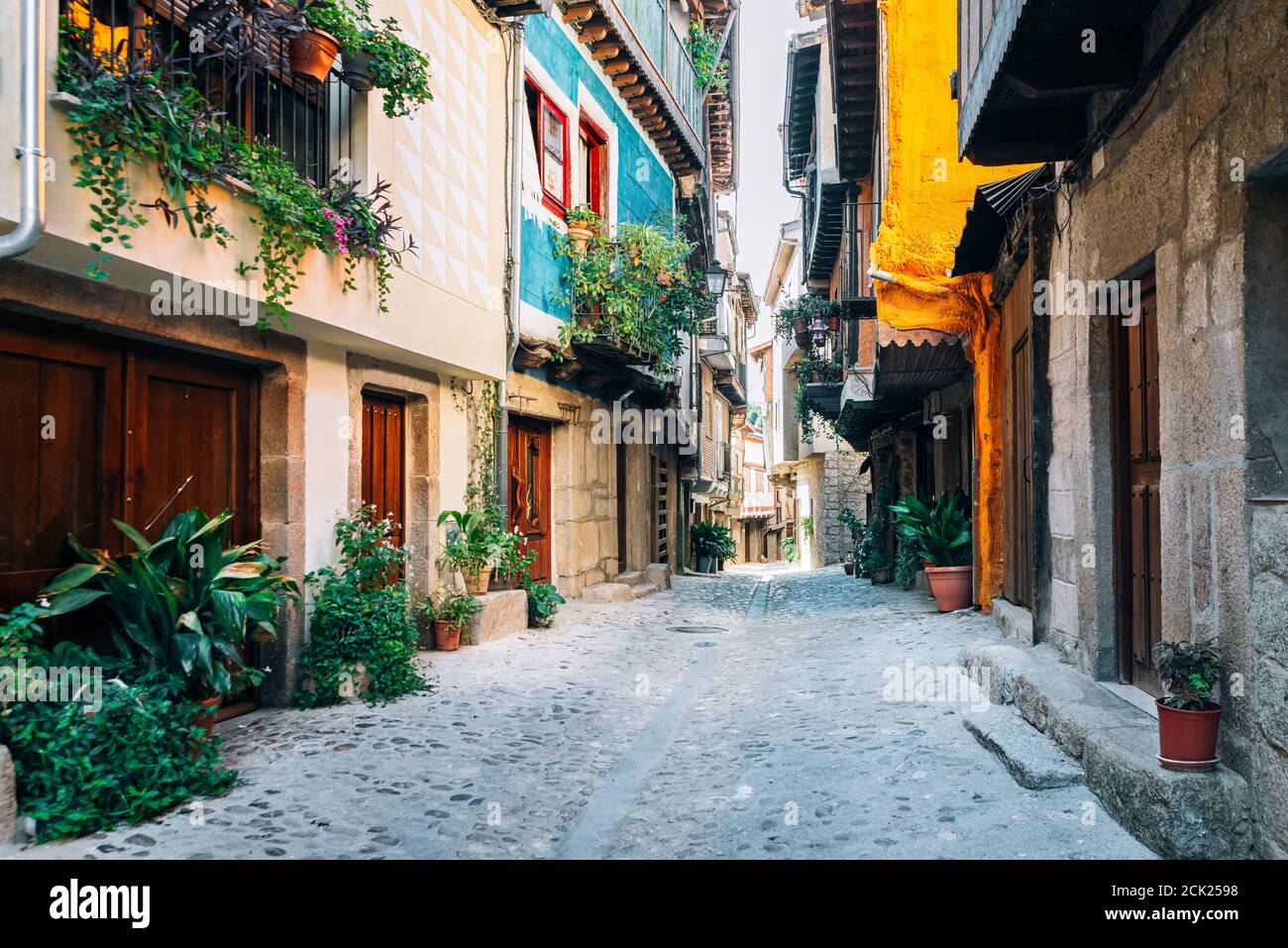 Village of Cepeda in province of Salamanca, Spain. Stock Photo