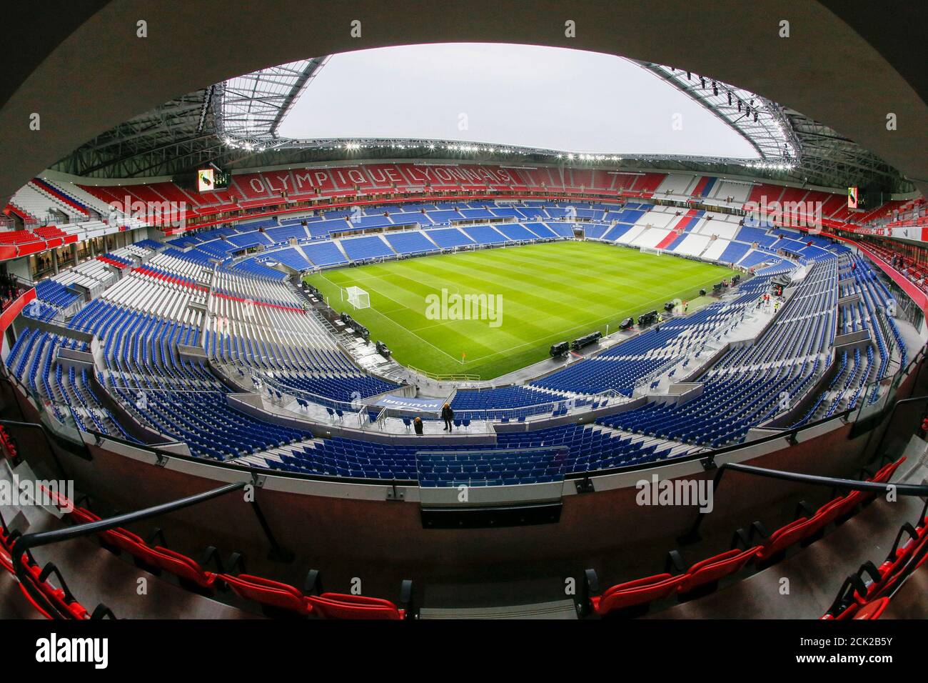 Football Soccer - UEFA Euro 2016 soccer tournament - Grand Stade stadium,  Lyon, France - 7/01/2016. General view of the Grand Stade stadium (aka Parc  Olympique Lyonnais or the Stade des Lumieres),