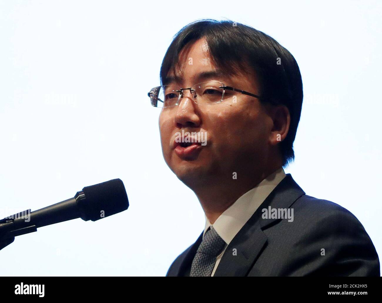 Nintendo President Shuntaro Furukawa attends a news conference in Tokyo,  Japan, February 1, 2019. REUTERS/Issei Kato Stock Photo - Alamy