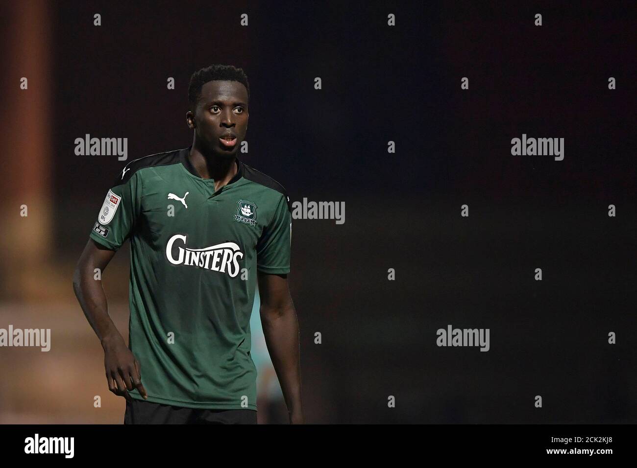 London, UK. 15th Sep, 2020. Panutche Camar‡ of Plymouth Argyle during the Carabao Cup second round match between Leyton Orient and Plymouth Argyle at the Matchroom Stadium, London, England on 15 September 2020. Photo by Vince Mignott/PRiME Media Images. Credit: PRiME Media Images/Alamy Live News Stock Photo