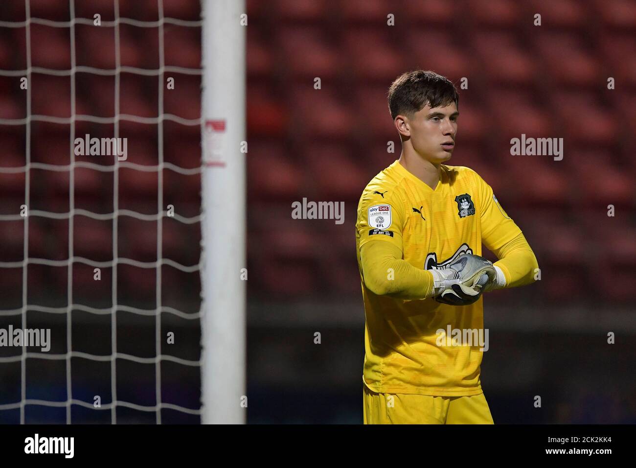 London, UK. 15th Sep, 2020. Michael Cooper of Plymouth Argyle during the Carabao Cup second round match between Leyton Orient and Plymouth Argyle at the Matchroom Stadium, London, England on 15 September 2020. Photo by Vince Mignott/PRiME Media Images. Credit: PRiME Media Images/Alamy Live News Stock Photo