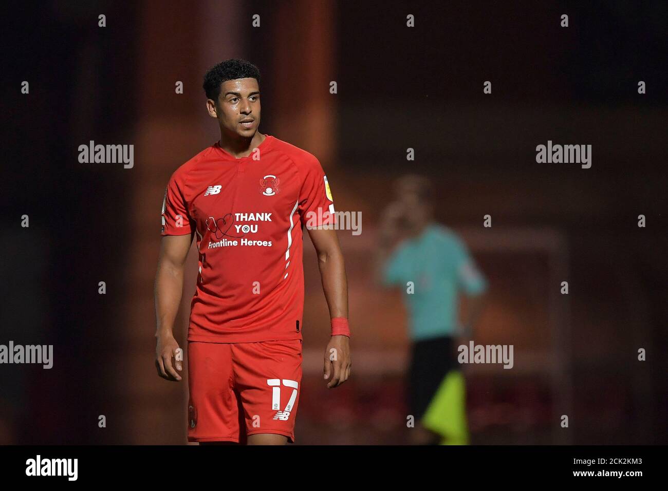 London, UK. 15th Sep, 2020. Louis Dennis of Leyton Orient during the Carabao Cup second round match between Leyton Orient and Plymouth Argyle at the Matchroom Stadium, London, England on 15 September 2020. Photo by Vince Mignott/PRiME Media Images. Credit: PRiME Media Images/Alamy Live News Stock Photo