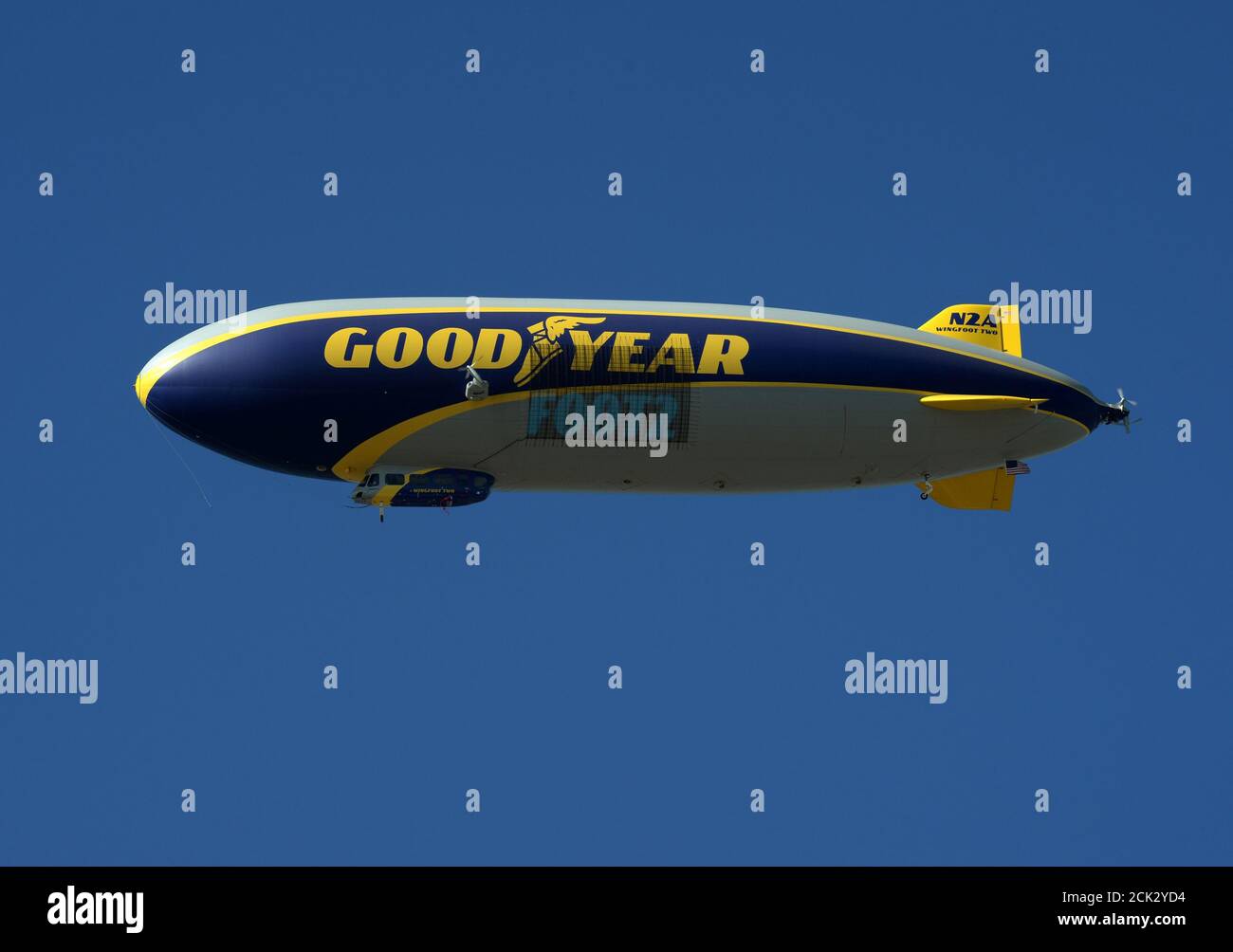 The Goodyear Airship "Wingfoot Two" arrives at its new home at the