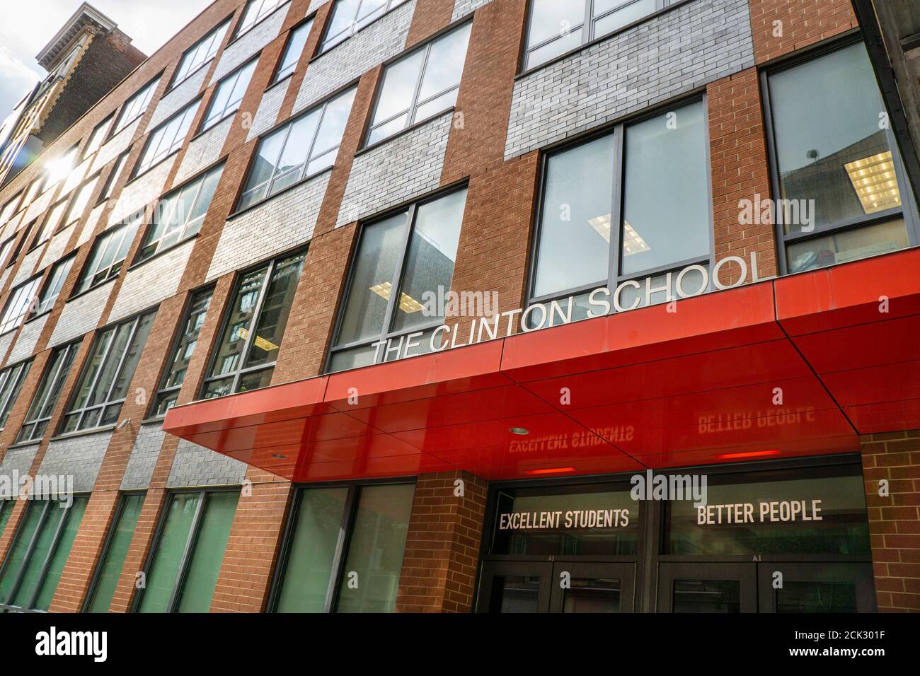 The Clinton School, Exterior View, Flatiron District, New York City, New York, USA Stock Photo