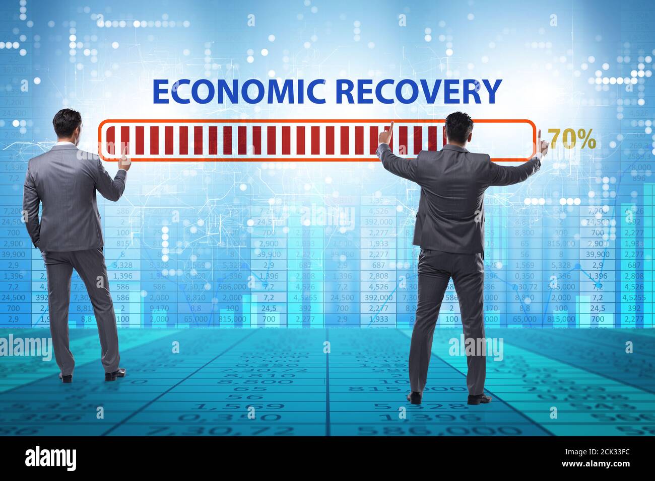 Economic recovery concept after the economic crisis Stock Photo - Alamy