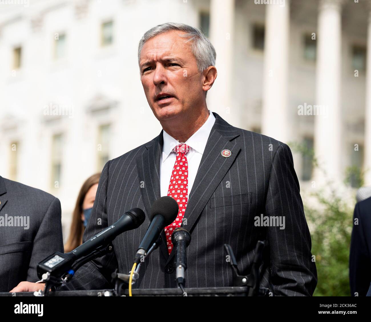 Washington, DC, USA. 15th Sep, 2020. September 15, 2020 - Washington, DC, United States: U.S. Representative JOHN KATKO (R-NY) at a press conference where the Problem Solvers Caucus introduced their ''March To Common Ground'' COVID stimulus framework. Credit: Michael Brochstein/ZUMA Wire/Alamy Live News Stock Photo