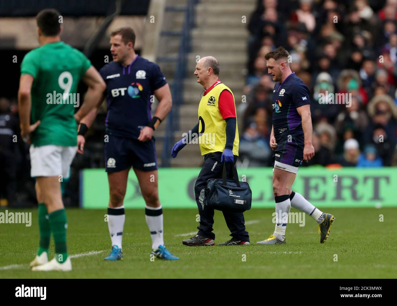 Rugby Union Six Nations Championship Scotland V Ireland Bt Murrayfield Edinburgh Britain February 9 2019 Scotland S