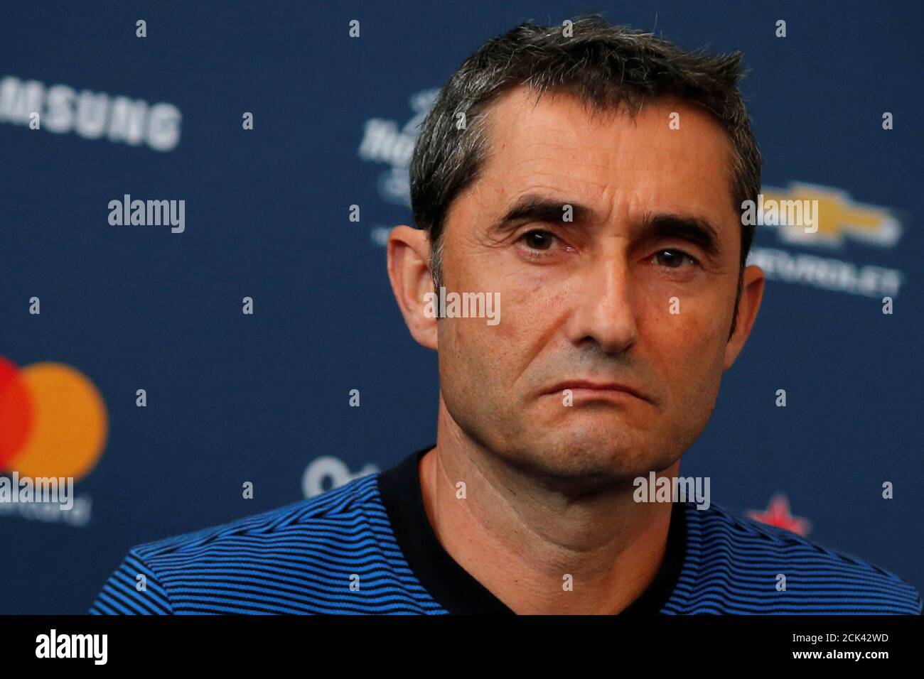 Football Soccer - Barcelona training - Red Bull Arena, Harrison, New Jersey,  U.S., July 21, 2017 - Barcelona's head