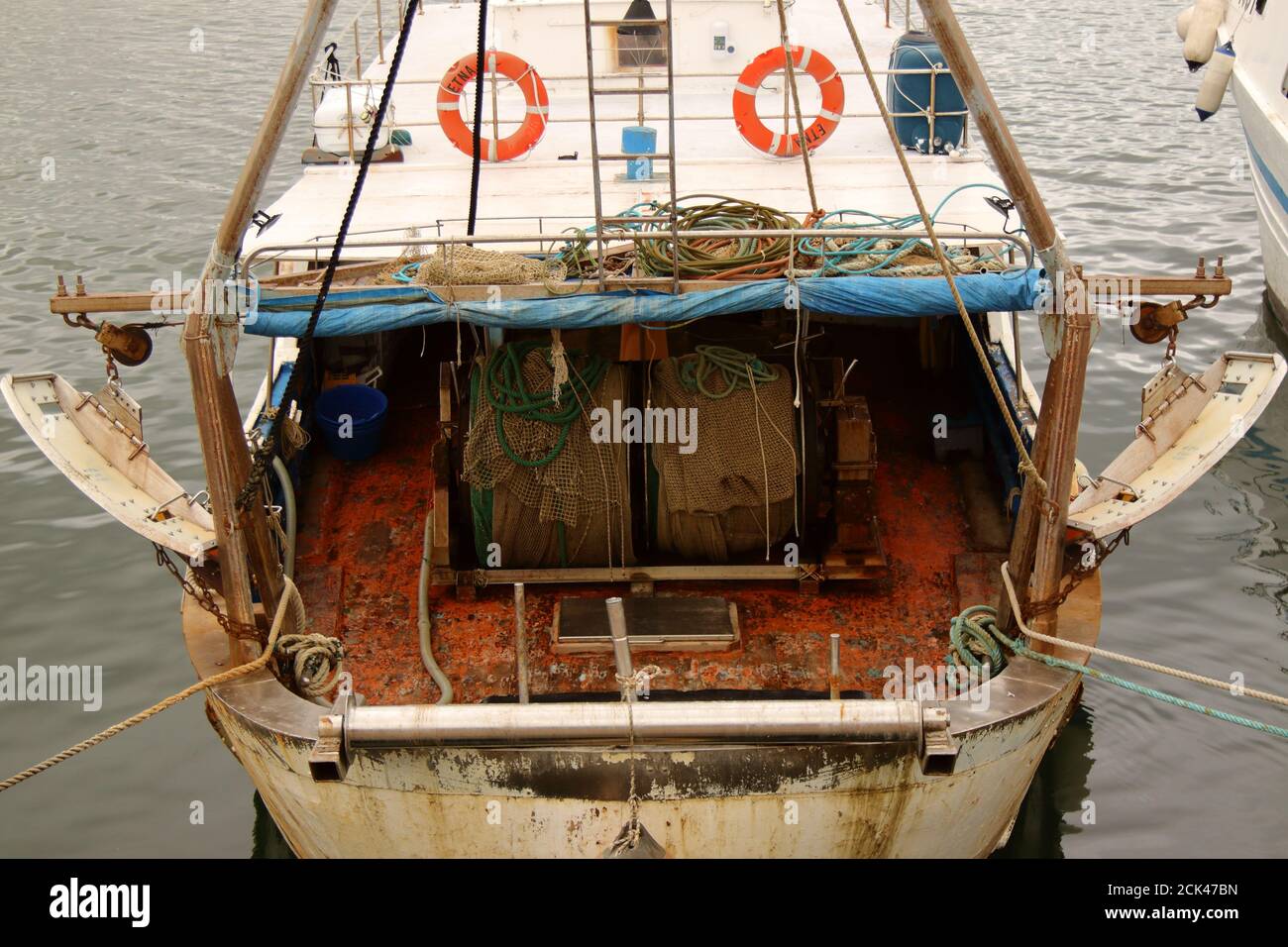 Stern of fishing boat hi-res stock photography and images - Alamy