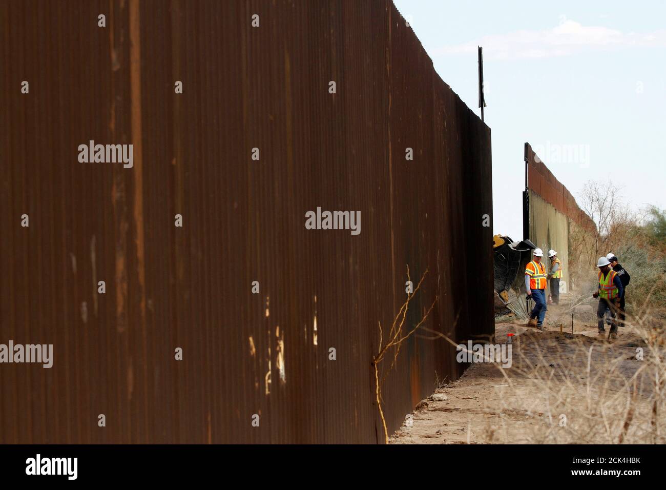 Us Mexico Border Calexico Mexicali Border High Resolution Stock ...