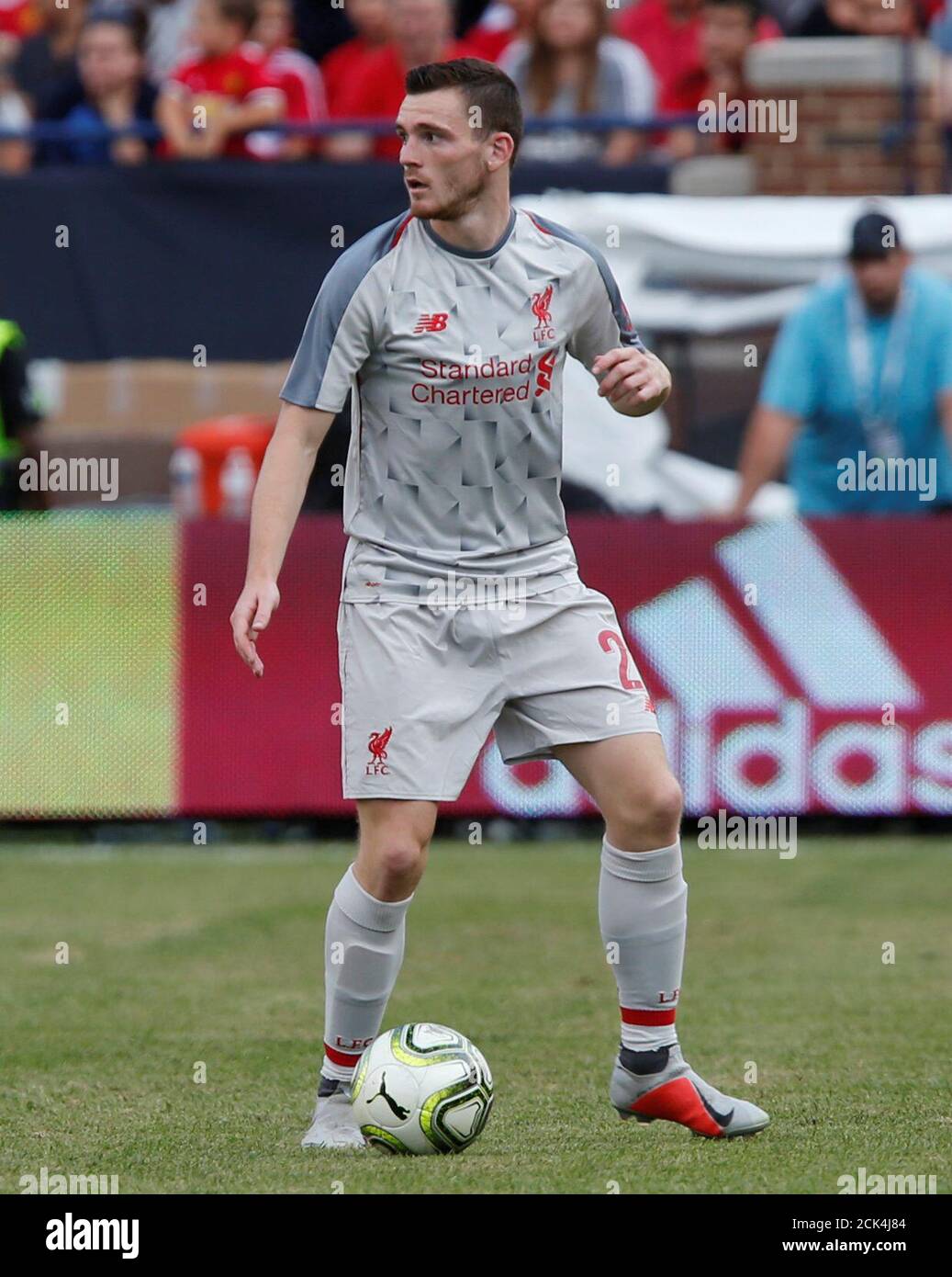 Soccer Football International Champions Cup Manchester United V Liverpool Michigan Stadium Ann Arbor Usa July 28 18 Liverpool S Andrew Robertson Reuters Rebecca Cook Stock Photo Alamy