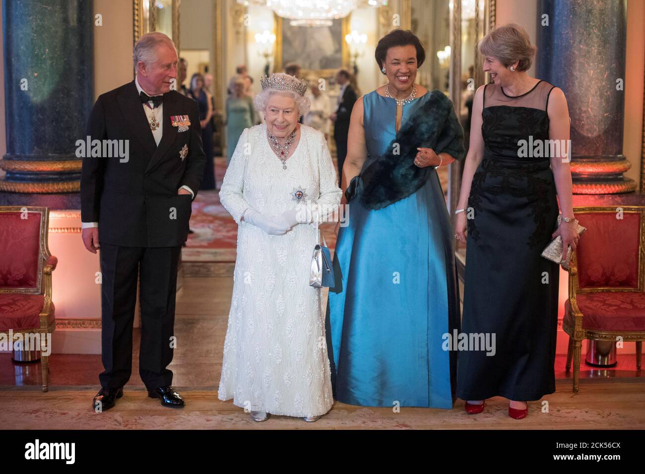 Blue Drawing Room Buckingham Palace High Resolution Stock Photography