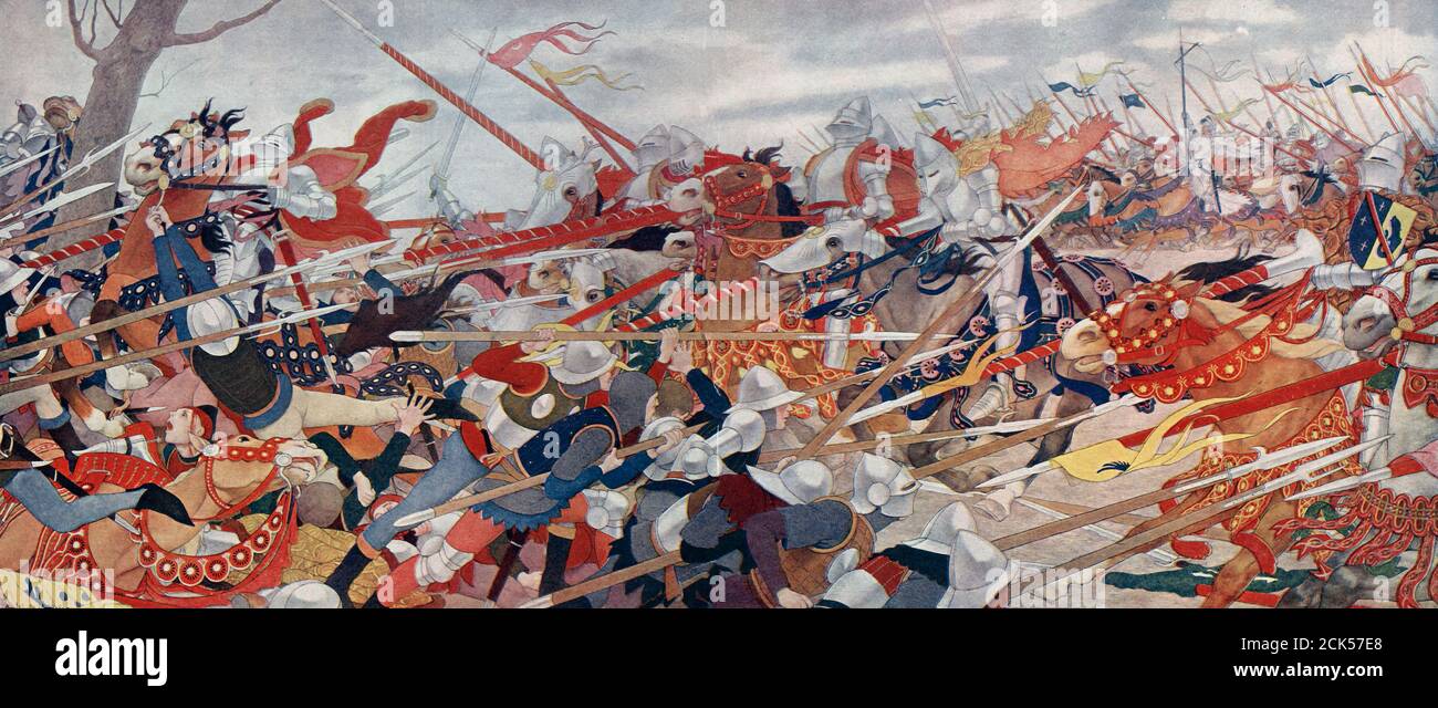 The Victorious Battle of Patay Stock Photo