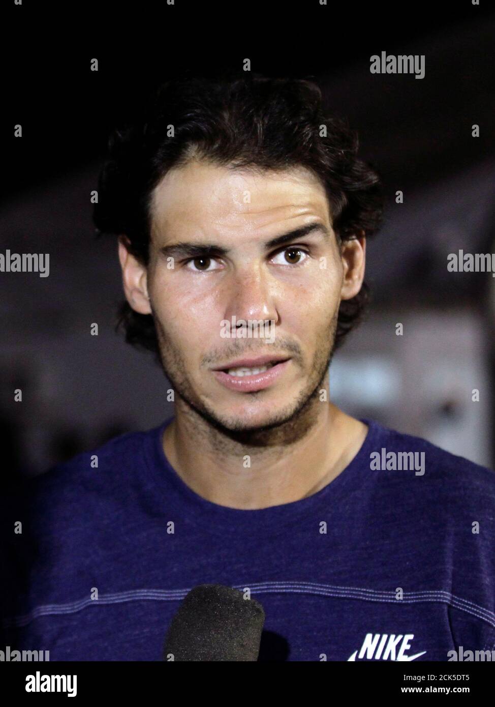 Rafael Nadal Of Spain Speaks During An Interview With Reuters After Winning His Men S Singles Final