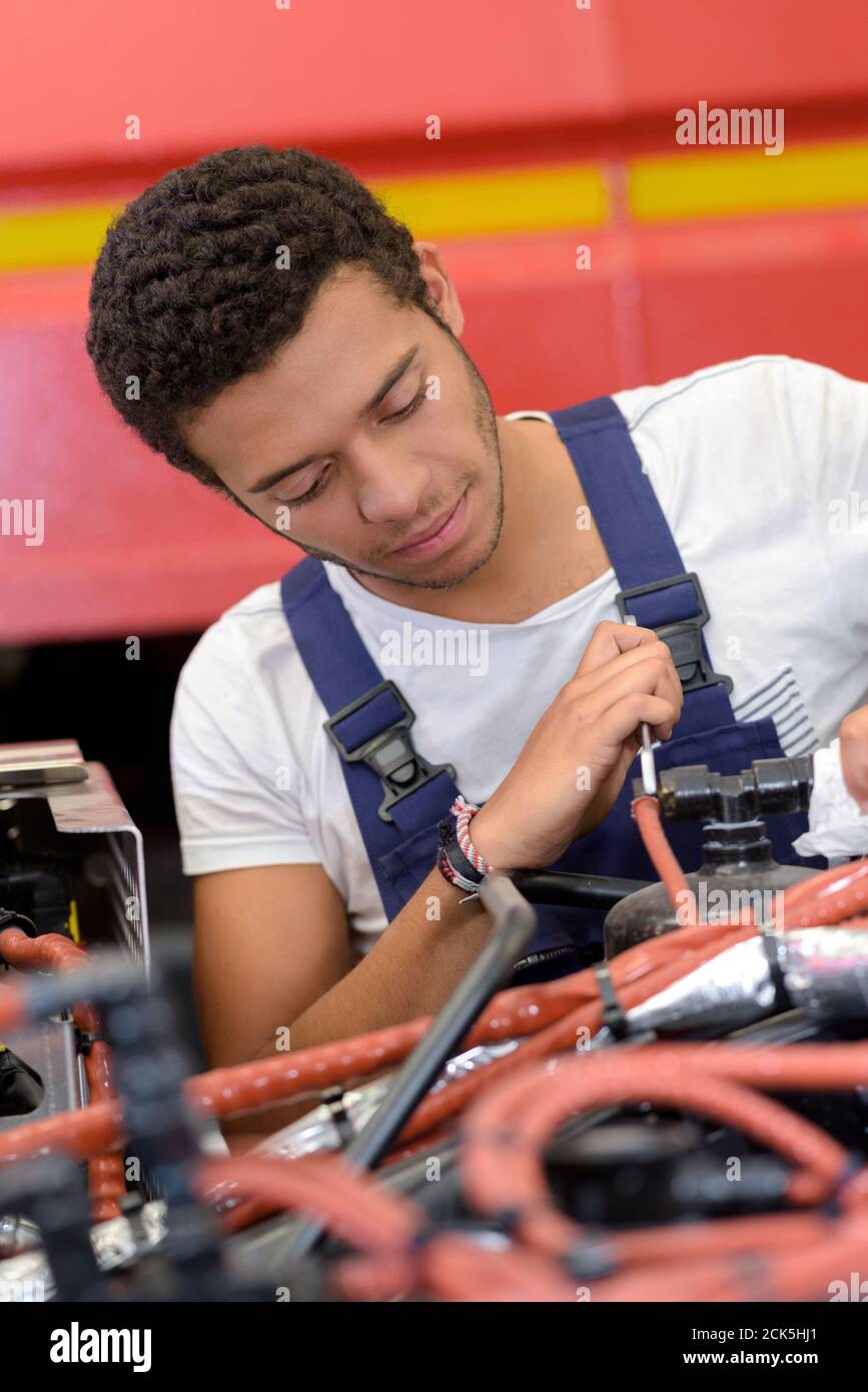 Truck depot mechanic hi-res stock photography and images - Alamy