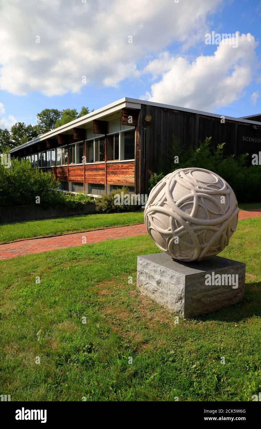 Tishman Lecture Hall in Bennington College.Bennington.Vermont.USA Stock