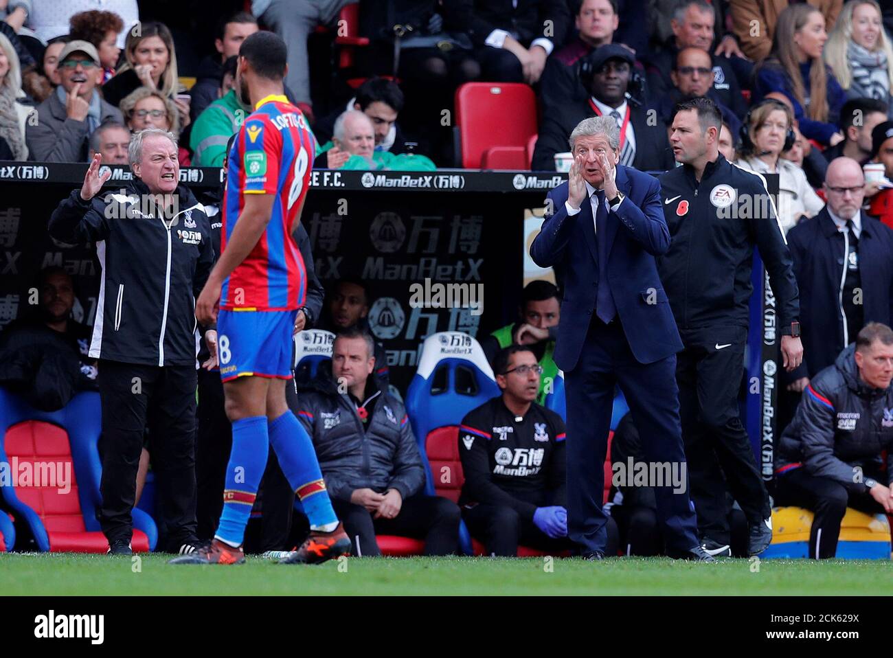 Soccer Football - Premier League - Crystal Palace vs West Ham United - Selhurst Park, London, Britain - October 28, 2017   Crystal Palace manager Roy Hodgson    REUTERS/Eddie Keogh    EDITORIAL USE ONLY. No use with unauthorized audio, video, data, fixture lists, club/league logos or 'live' services. Online in-match use limited to 75 images, no video emulation. No use in betting, games or single club/league/player publications. Please contact your account representative for further details.? Stock Photo