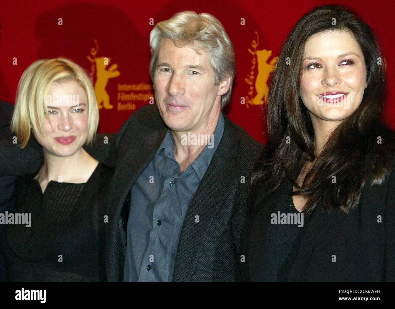Actors Richard Gere (C), Catherine ZetaJones (R) and