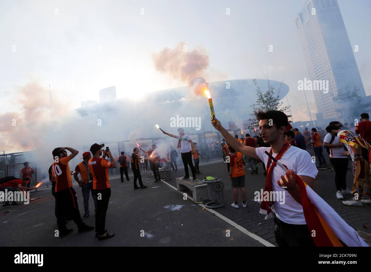 Soccer fans flares hires stock photography and images Alamy