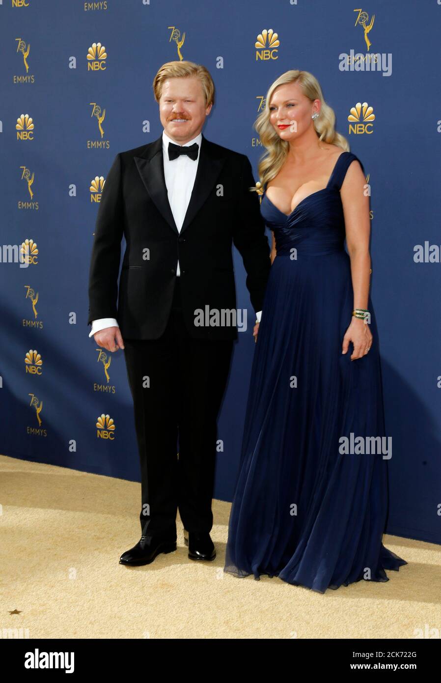 70th Primetime Emmy Awards Arrivals Los Angeles California U S 17 09 2018 Jesse Plemons And Kirsten Dunst Reuters Kyle Grillot Stock Photo Alamy