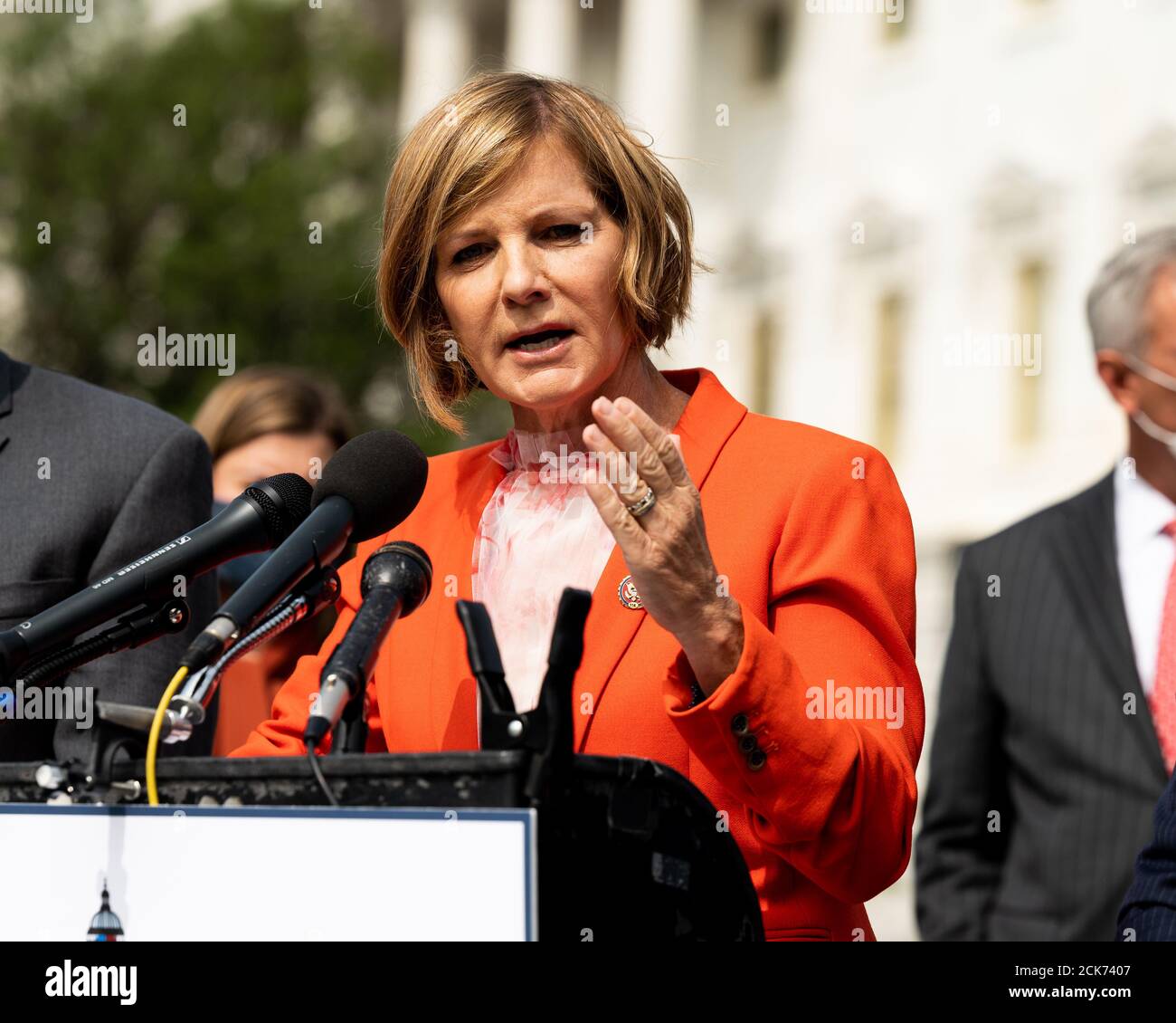 Washington, United States. 15th Sep, 2020. U.S. Representative Susie Lee (D-NV) at a press conference where the Problem Solvers Caucus introduced their 'March To Common Ground' COVID-19 stimulus framework. Credit: SOPA Images Limited/Alamy Live News Stock Photo