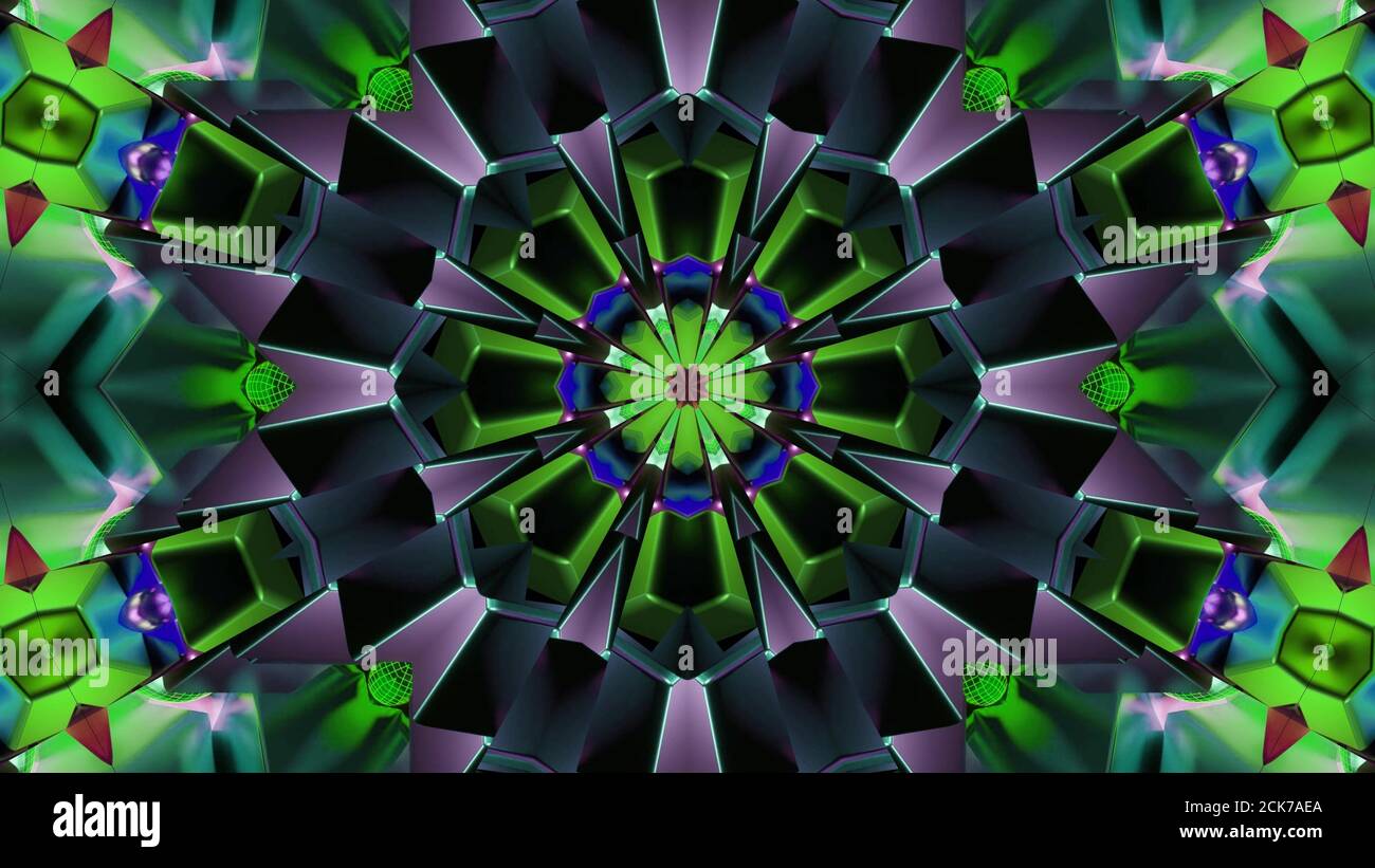 3D rendering of an abstract background with geometric shapes and ...