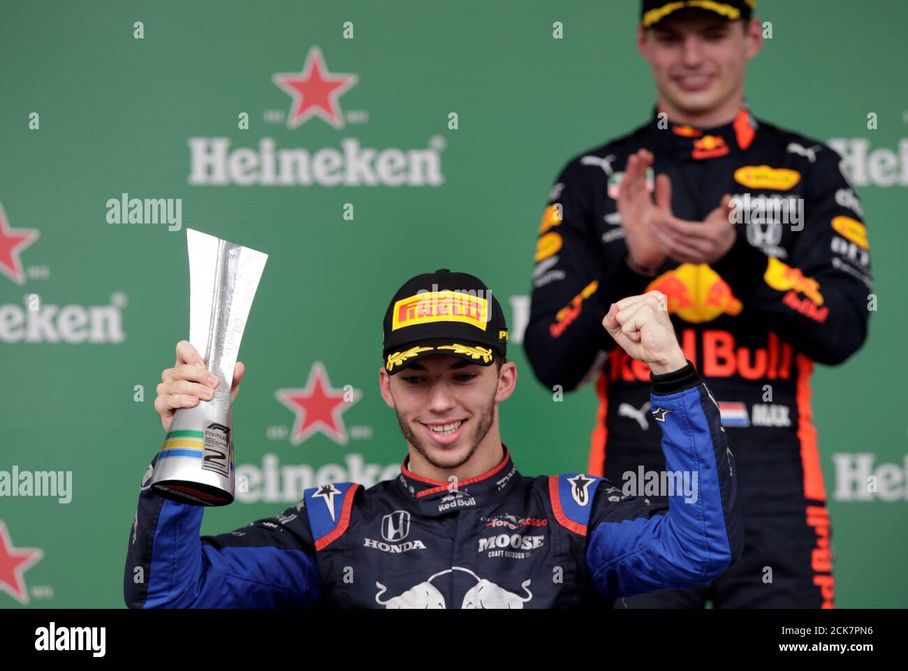 Pierre gasly brazil podium hi-res stock photography and images - Alamy