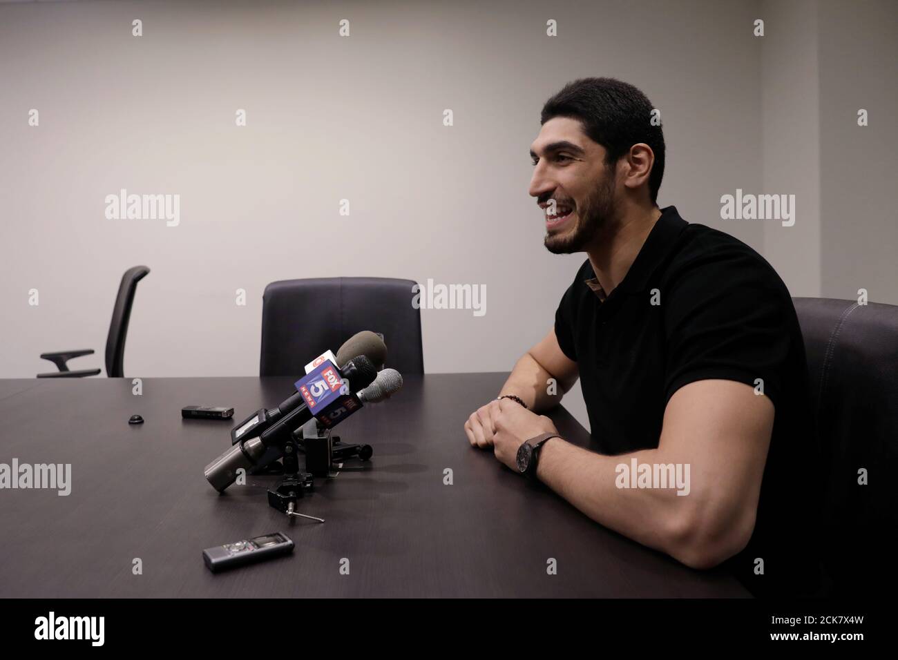 Turkish NBA player Enes Kanter speaks about the revocation of his