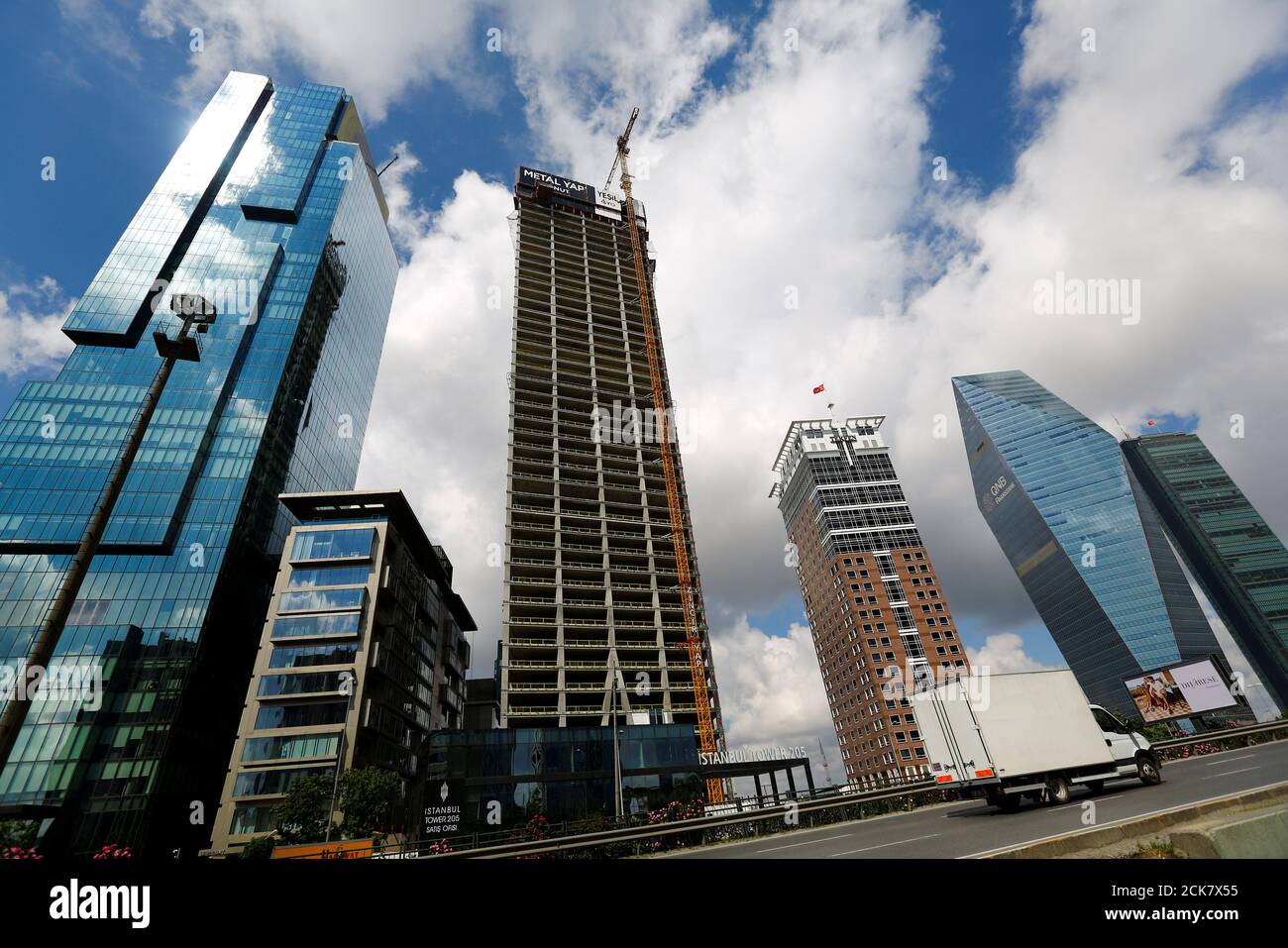 construction site of istanbul tower 205 is seen at the business and financial district of levent in istanbul turkey may 23 2017 reuters murad sezer stock photo alamy