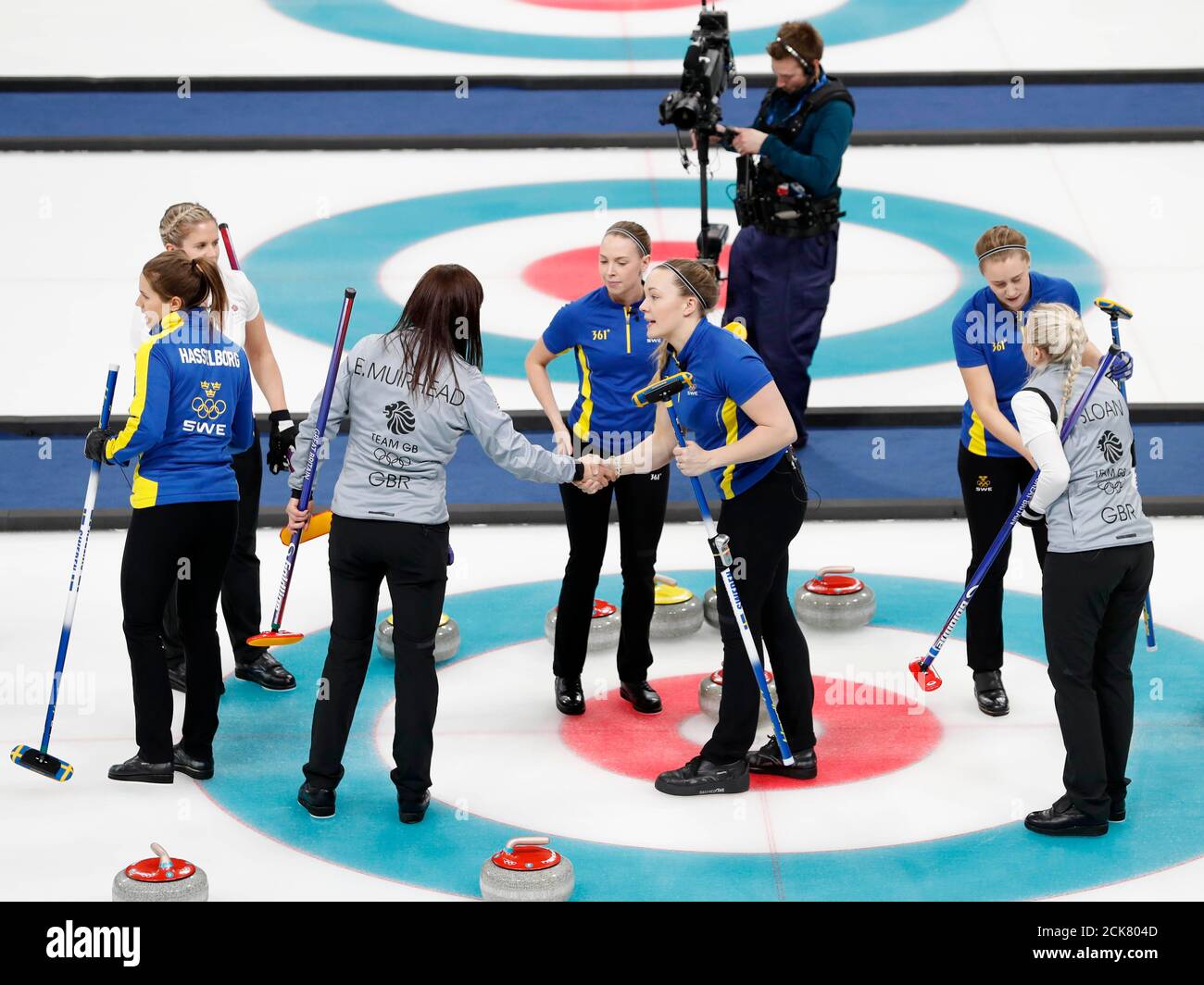 Curling - Pyeongchang 2018 Winter Olympics - Women's Semi-final - Sweden v  Britain - Gangneung Curling Center - Gangneung, South