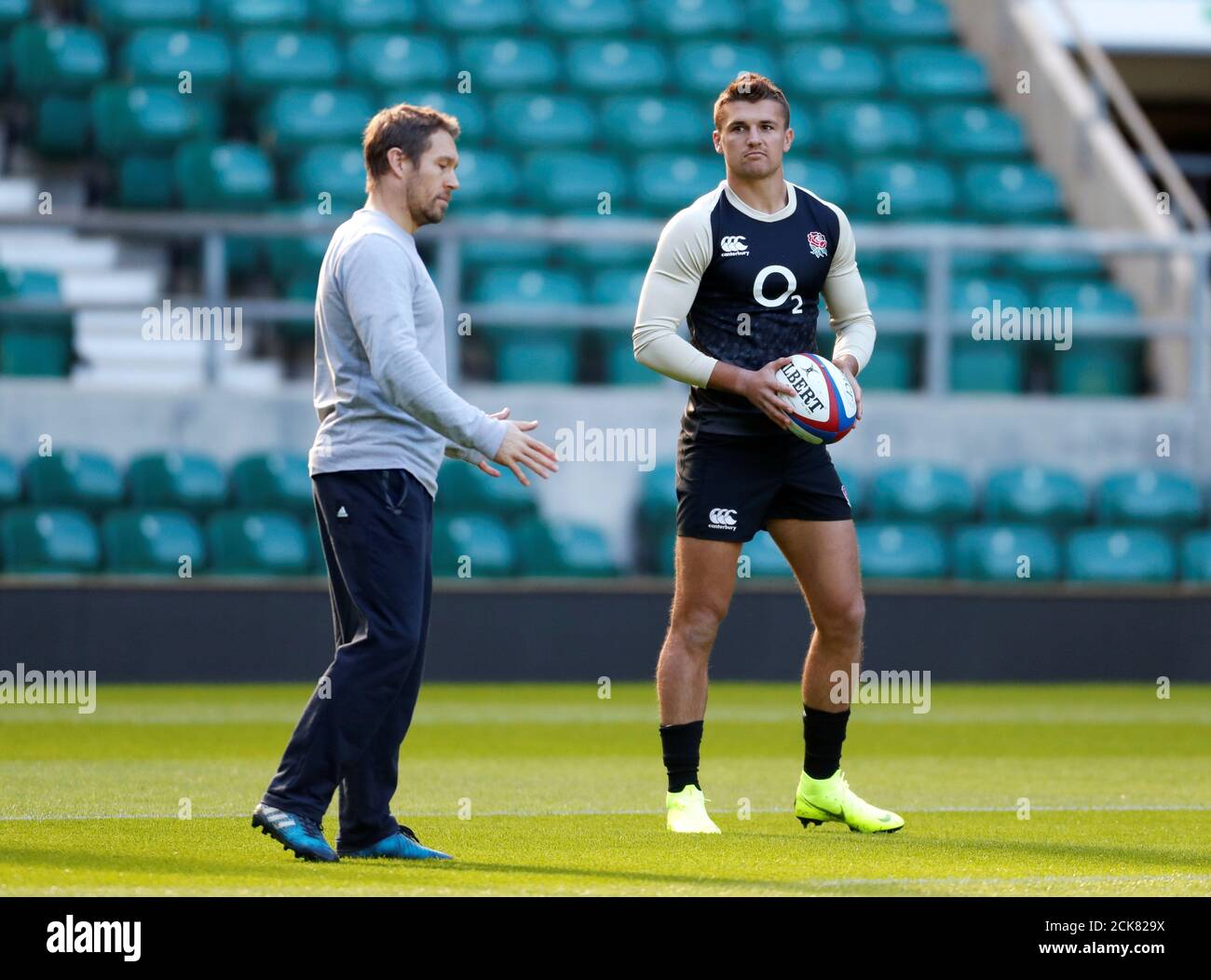 England Kicking Coach Jonny Wilkinson During The Training Session At Pennyhill Park Bagshot Stock Photo Alamy