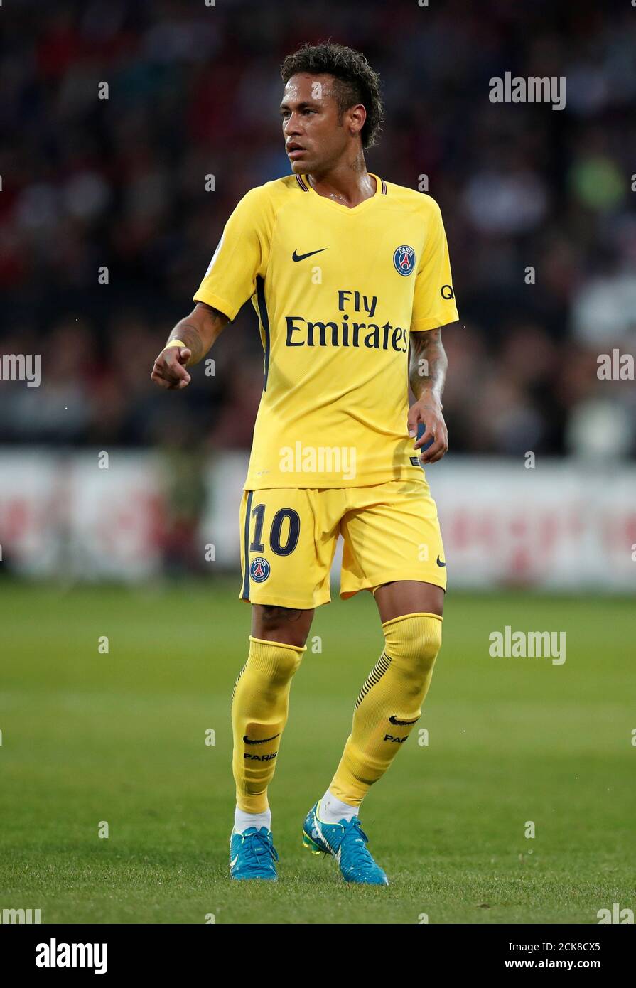 Soccer Football - Ligue 1 - Guingamp vs Paris St Germain - Guingamp, France  - August 13, 2017 Paris Saint-Germain's Neymar REUTERS/Benoit Tessier Stock  Photo - Alamy