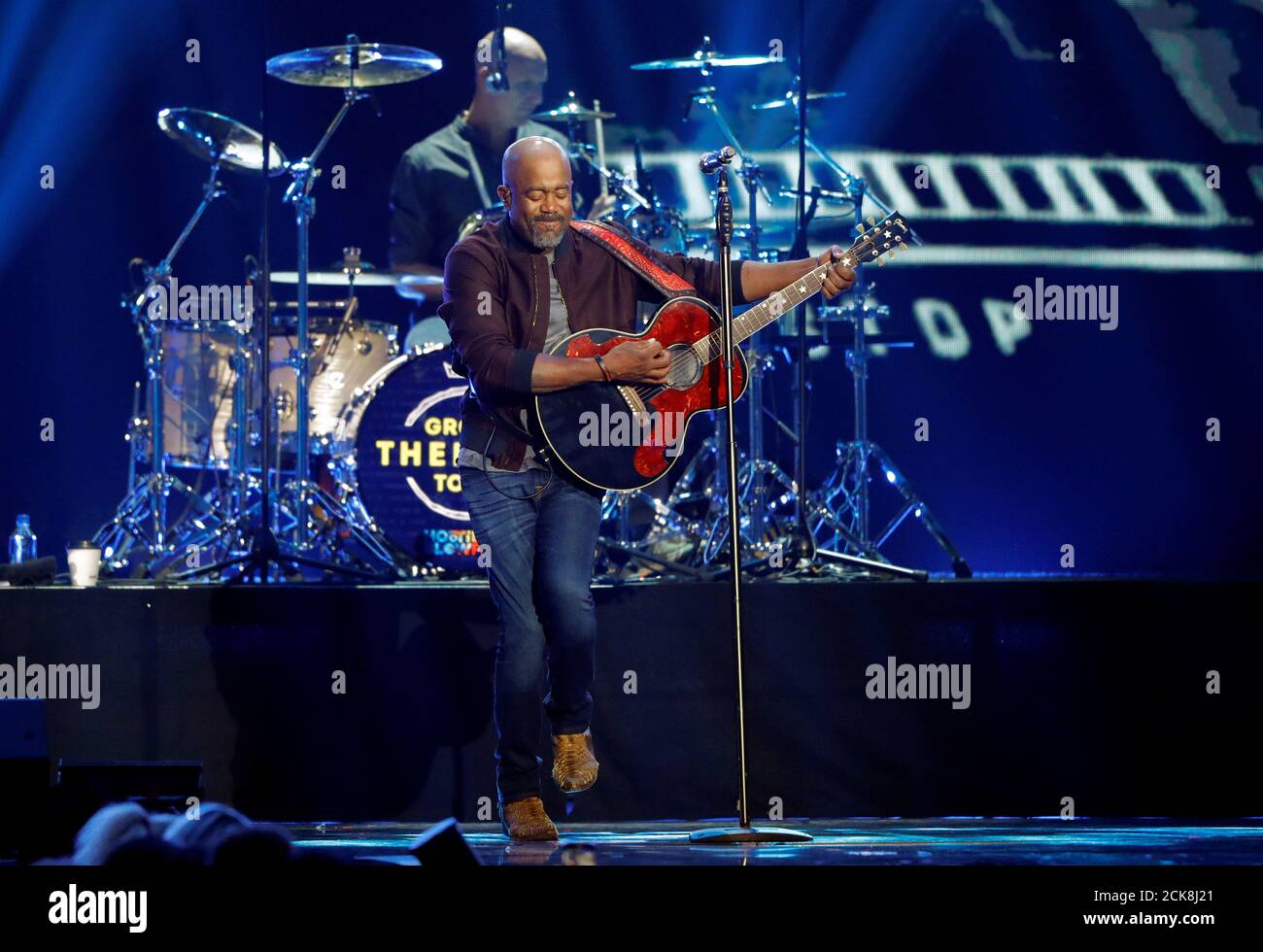 Hootie & The Blowfish lead singer Darius Rucker performs during the
