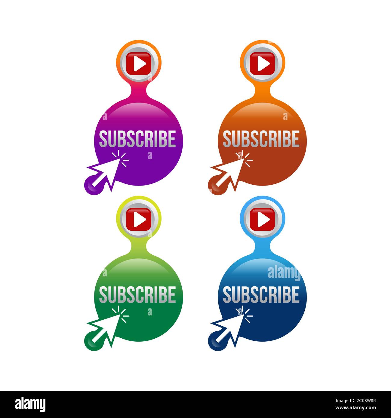 Subscribe button icon. Vector illustration. Business concept subscribe pictogram. Stock Photo