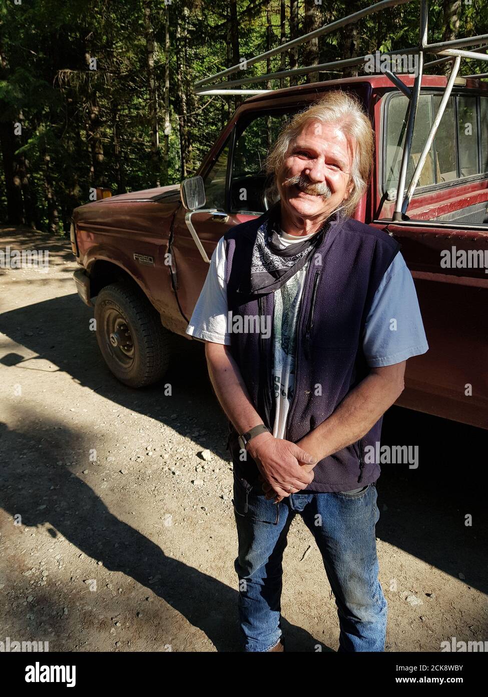 Miner turned environmentalist Atiyeh at Opal Creek on July 4