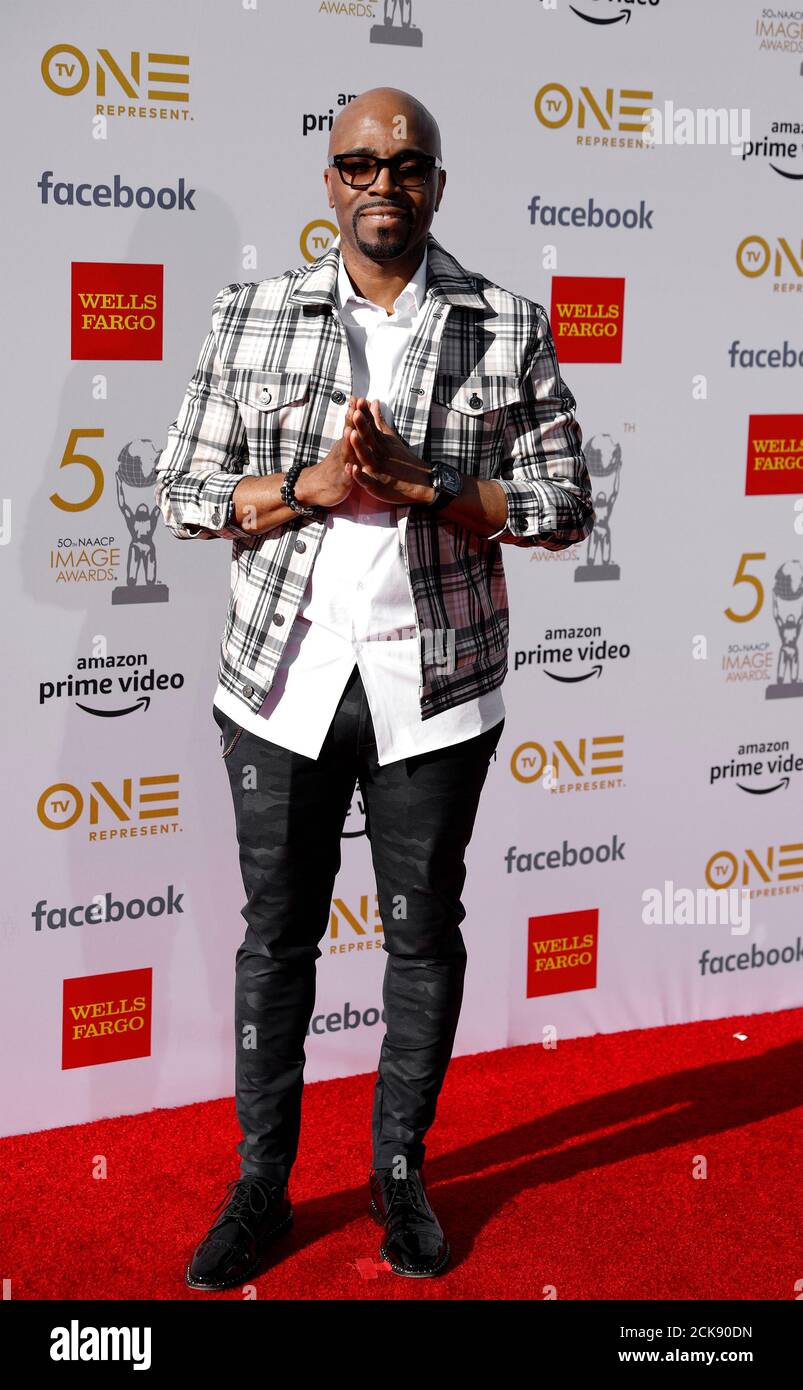 50th NAACP Image Awards – Arrivals – Los Angeles, California, U.S., March 30, 2019.  Teddy Riley. REUTERS/Mike Blake Stock Photo