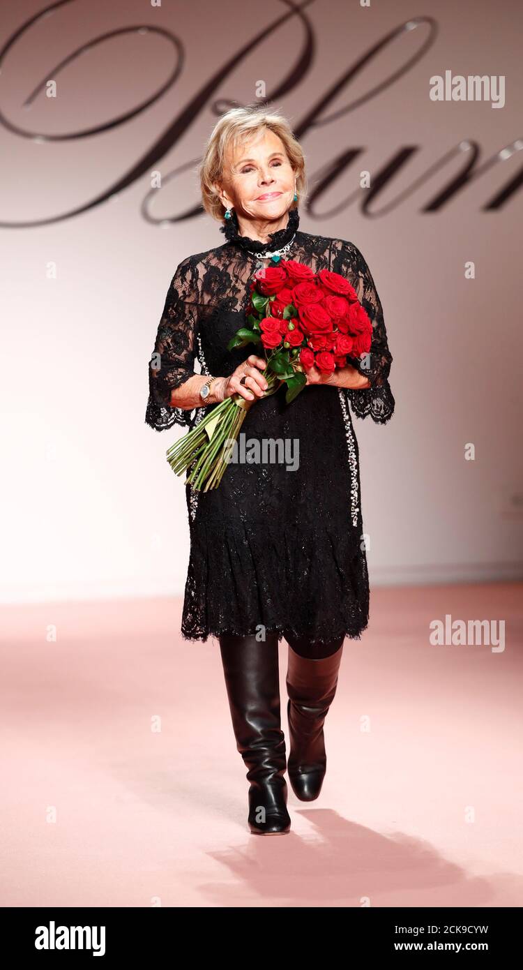 Anna molinari fashion designer at blumarine show hi-res stock
