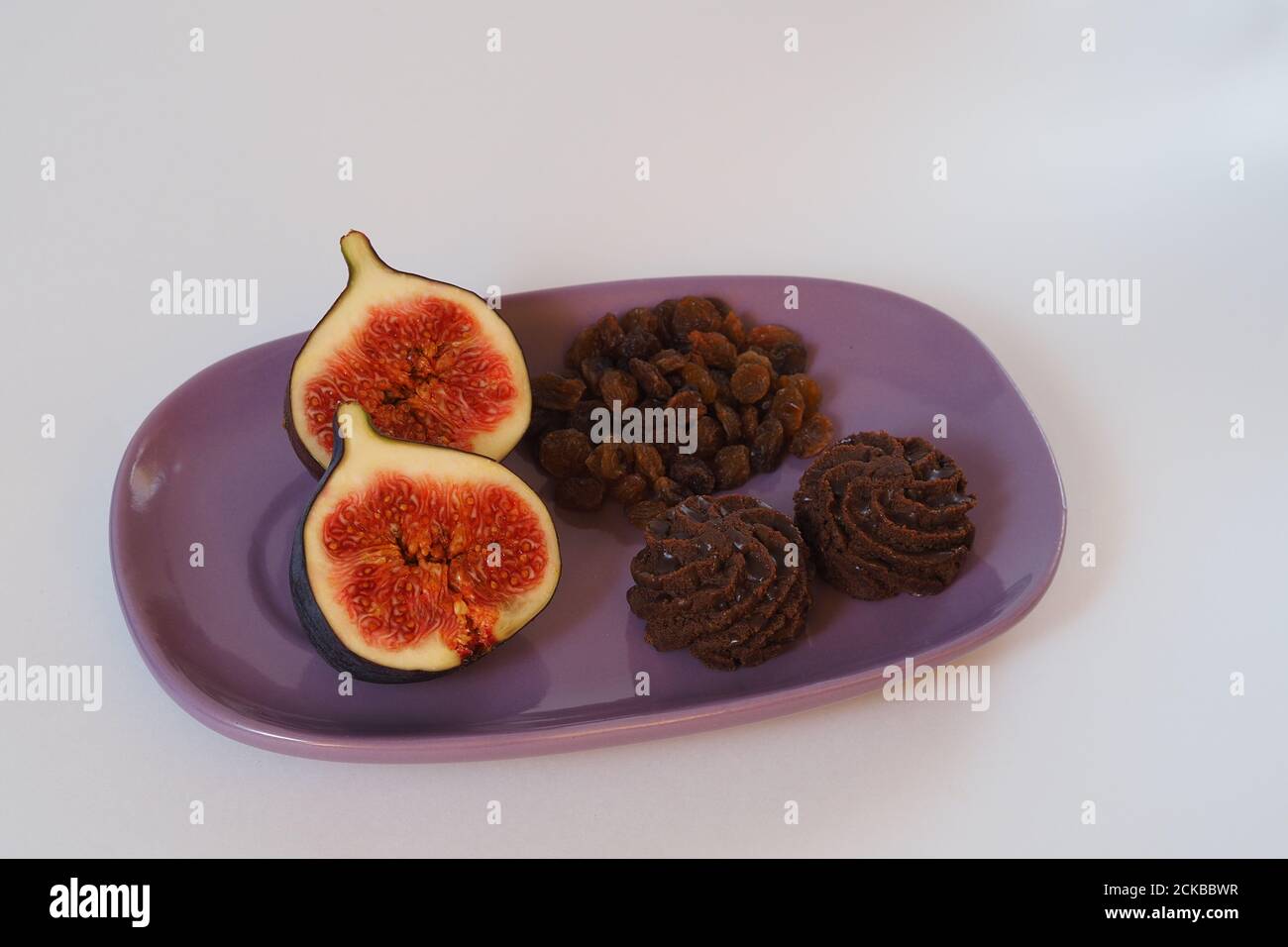 Exotic fruit. Dessert of fruit and chocolate Stock Photo Alamy