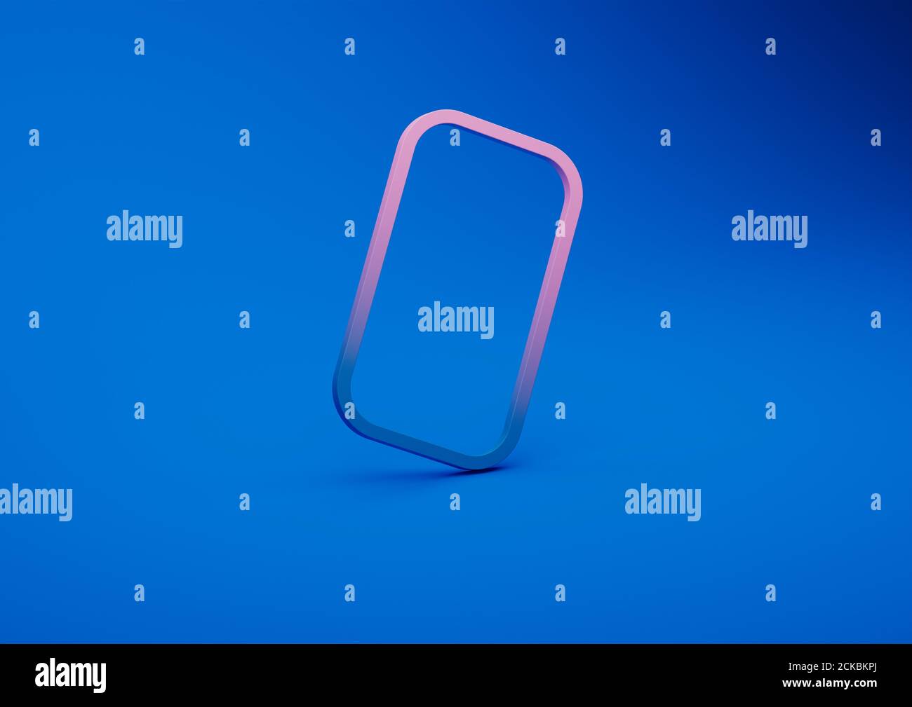 Abstract 3d render composition, blue background design with pink and ...