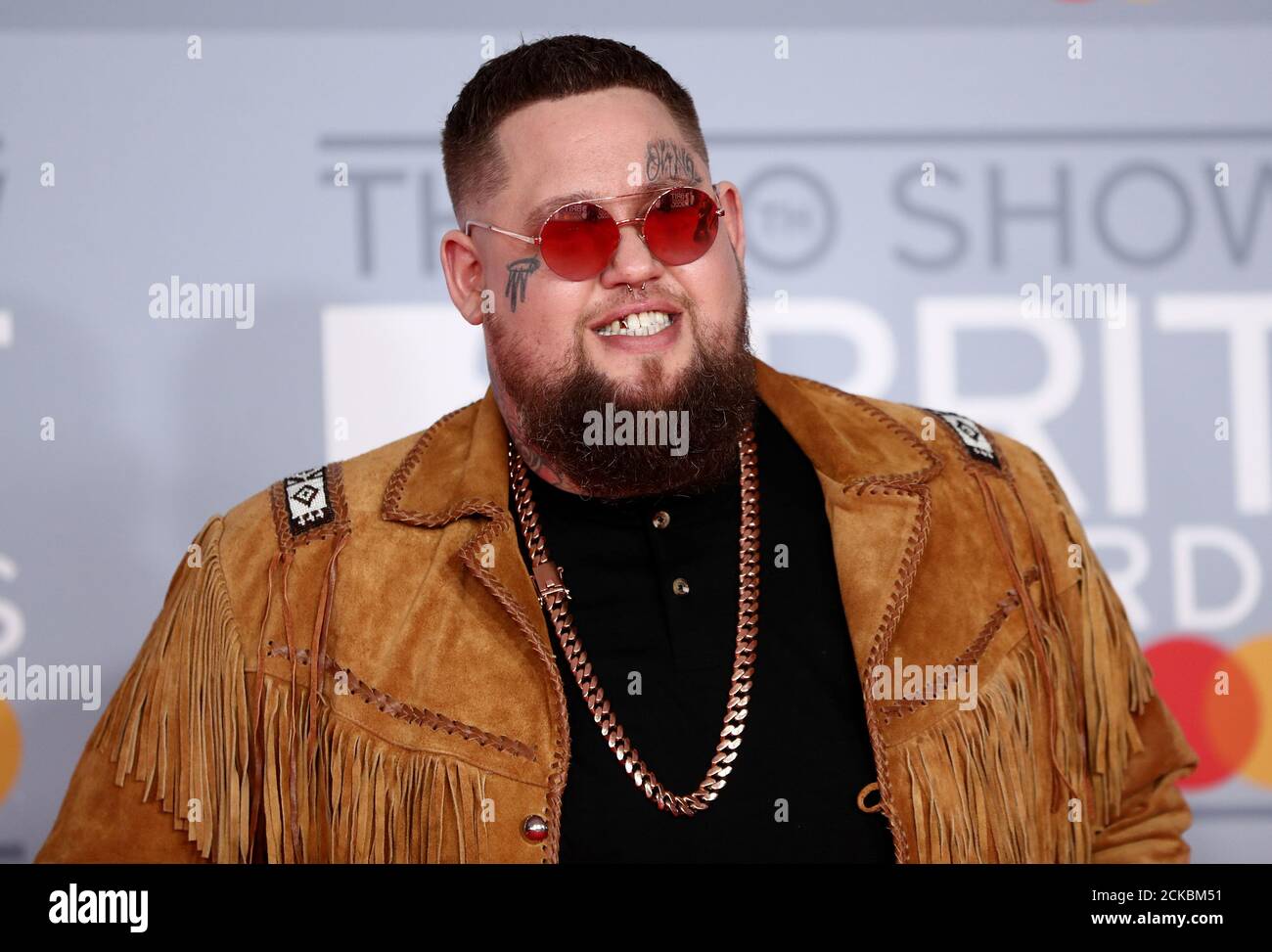 Rag N Bone Man Poses As He Arrives For The Brit Awards At The O2 Arena In London Britain February 18 Reuters Simon Dawson Stock Photo Alamy