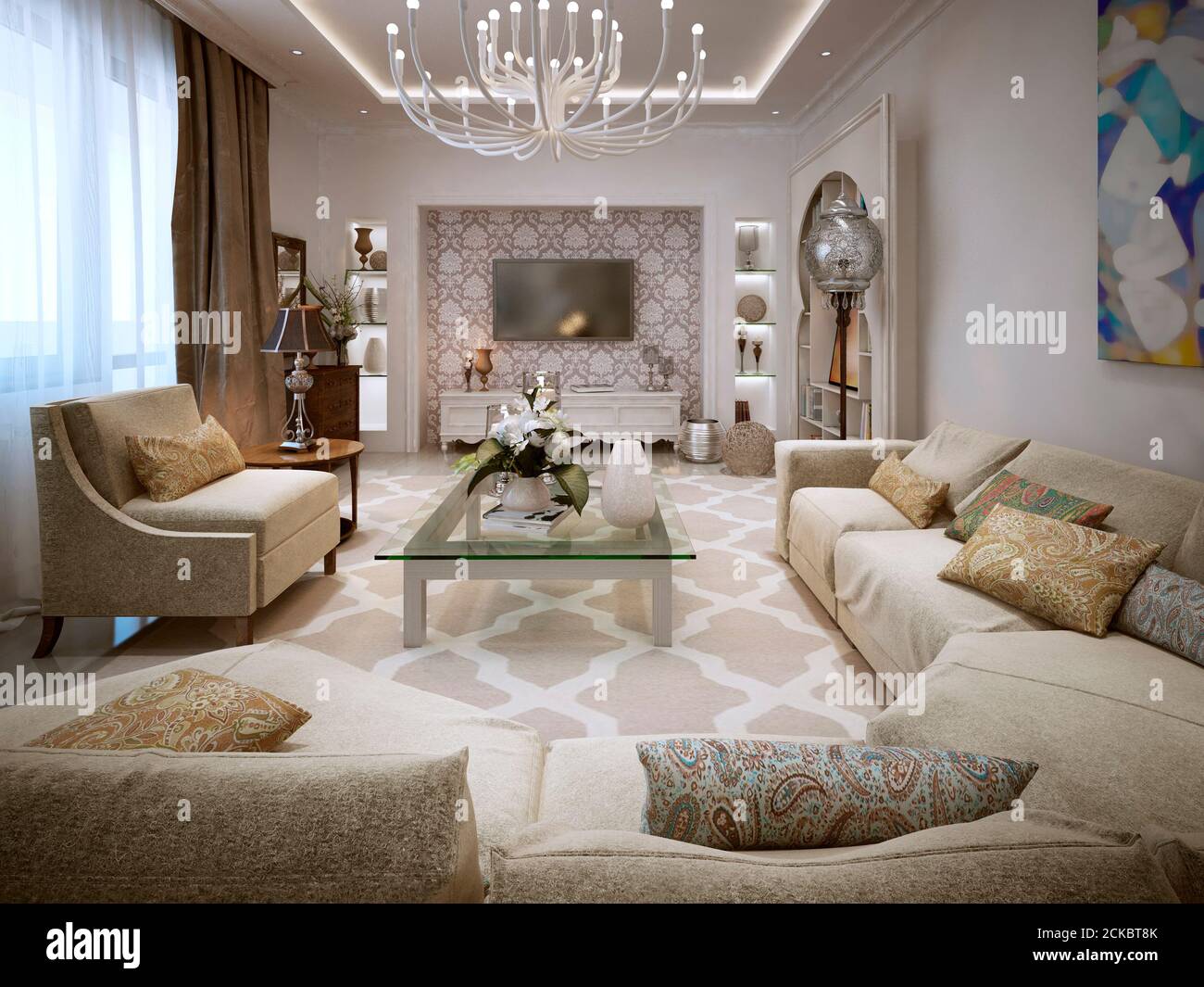 Arabic style living arab hi-res stock photography and images - Alamy